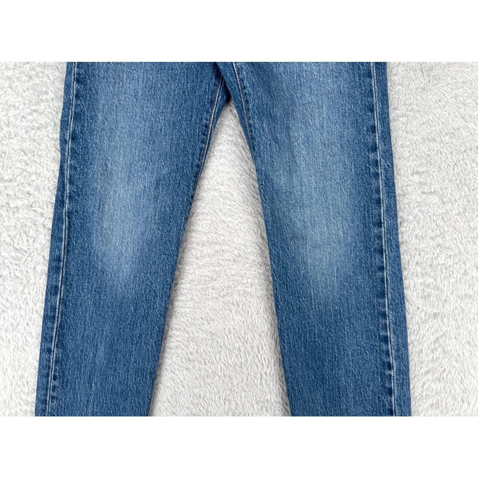 Levi's Levi's Premium Jeans Womens 23 Blue Denim Big E Wedgie Straight Mid Rise 23x25 Jeans Size 40" / US 18 - 3 Thumbnail