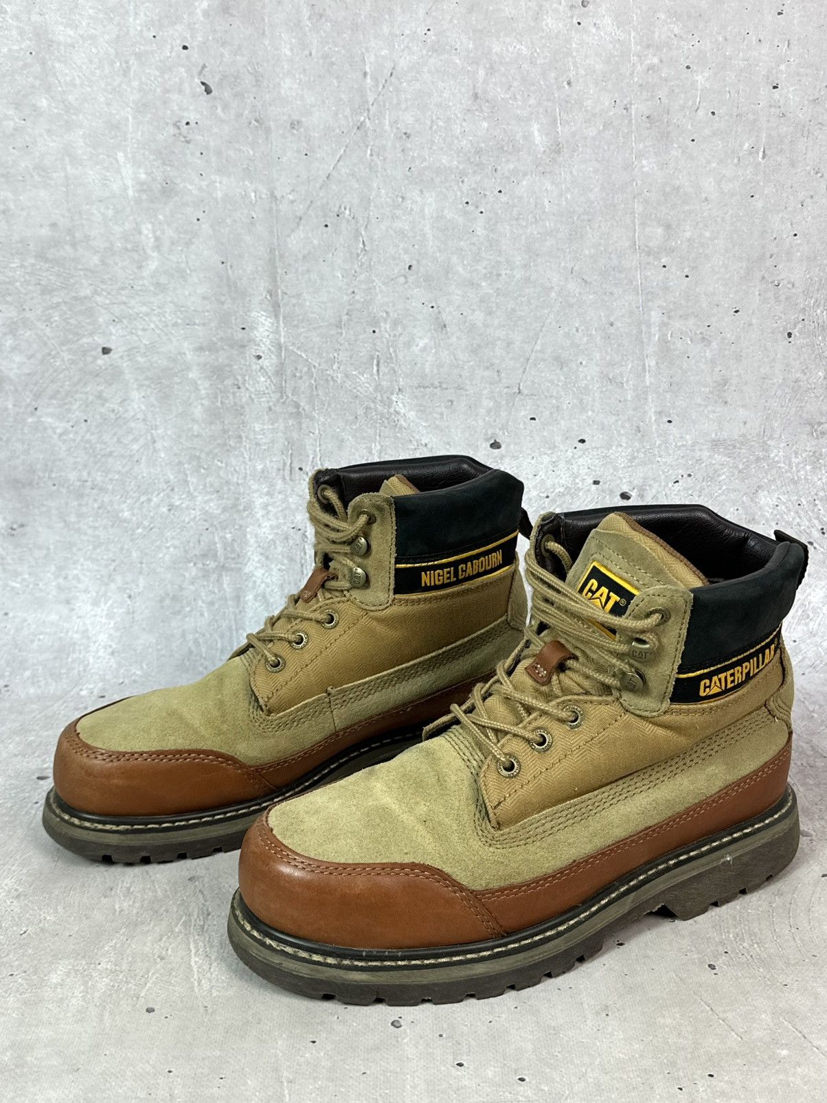 Nigel Cabourn Nigel Cabourn x Caterpillar Unisex leather Brown Utah Boots Size US 9.5 / EU 42-43 - 2 Thumbnail
