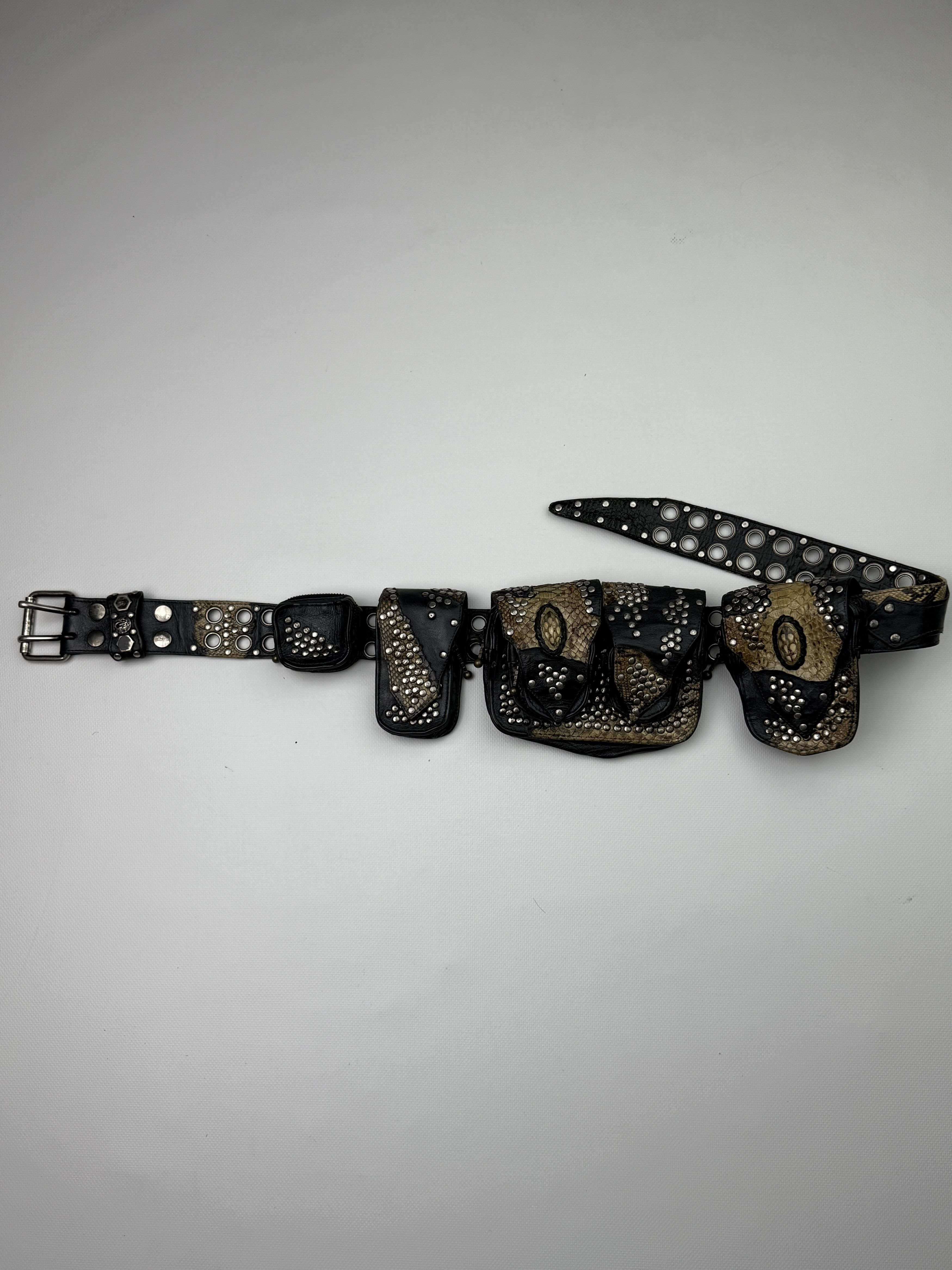KMRii kmrii python studs & gemstones belt bag Size ONE SIZE - 7 Thumbnail