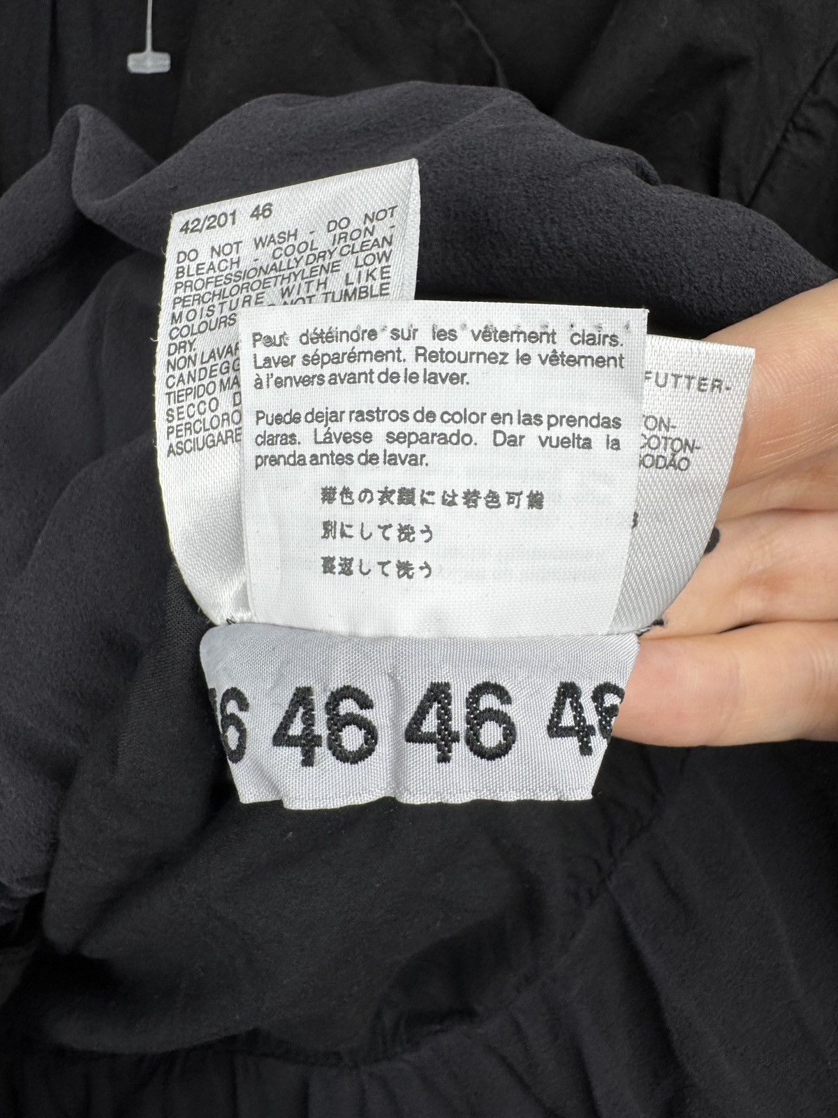 Sportmax Sportmax Code Max Mara black avant garde cotyon silk blazer Size XL / US 12-14 / IT 48-50 - 13 Thumbnail