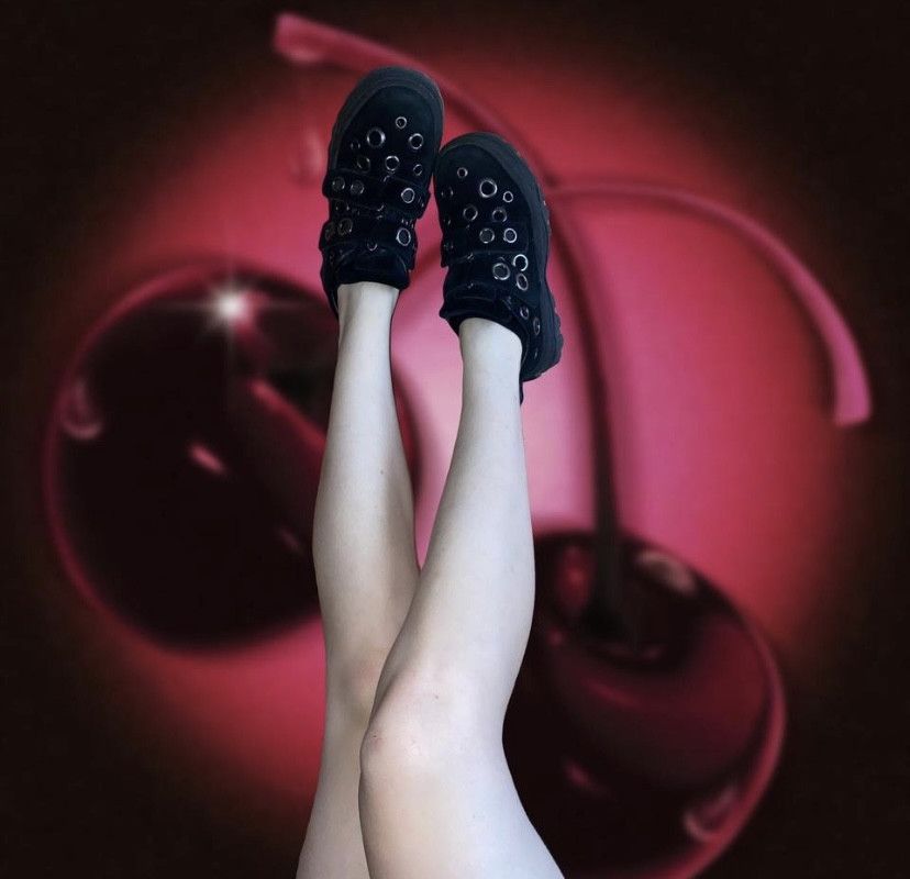 Eytys EYTYS BLACK SUEDE EYELET SNEAKERS Size US 10 / IT 40 - 3 Thumbnail