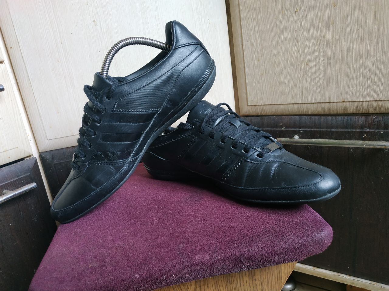 Adidas Adidas x Porsche Design Typ 64 Black Leather Sneakers Size US 9.5 / EU 42-43 - 6 Thumbnail