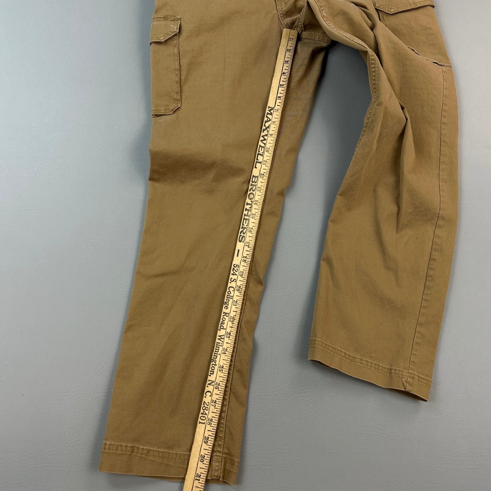 Vintage Columbia Pants Mens Cargo Straight Fit 34x32 Tan Brown Regular 36x31 Stretch Utility Outdoor Casual Workwear Size US 34 / EU 50 - 2 Thumbnail