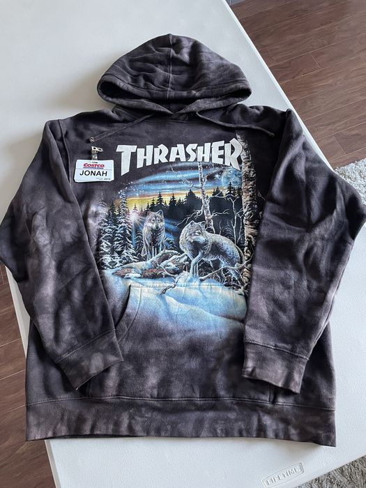 Thrasher 13 cheap wolves hoodie