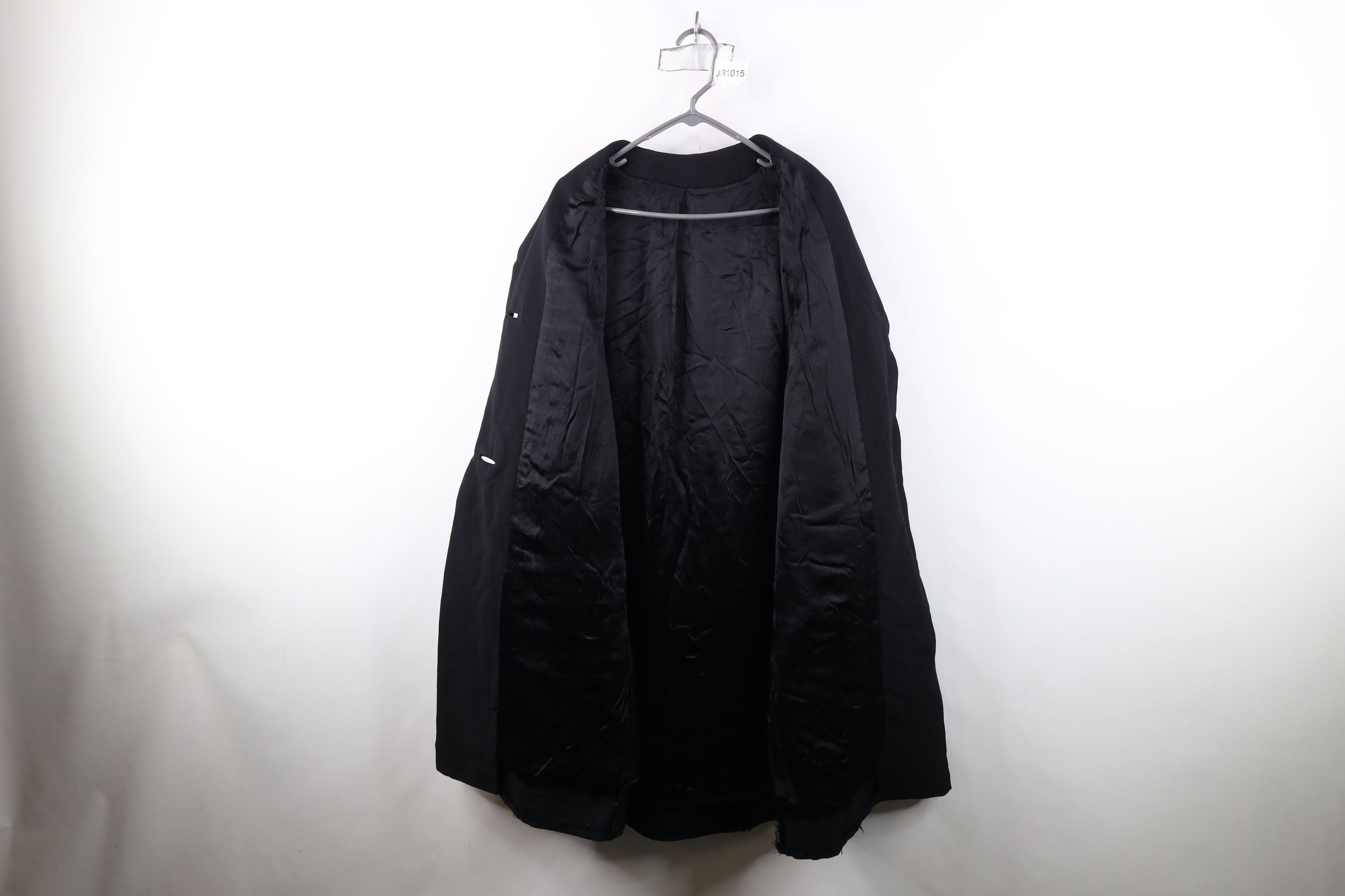 Vintage Vintage 50s Rockabilly Gabardine Wool Coat Jacket Black USA Size L / US 10 / IT 46 - 11 Thumbnail