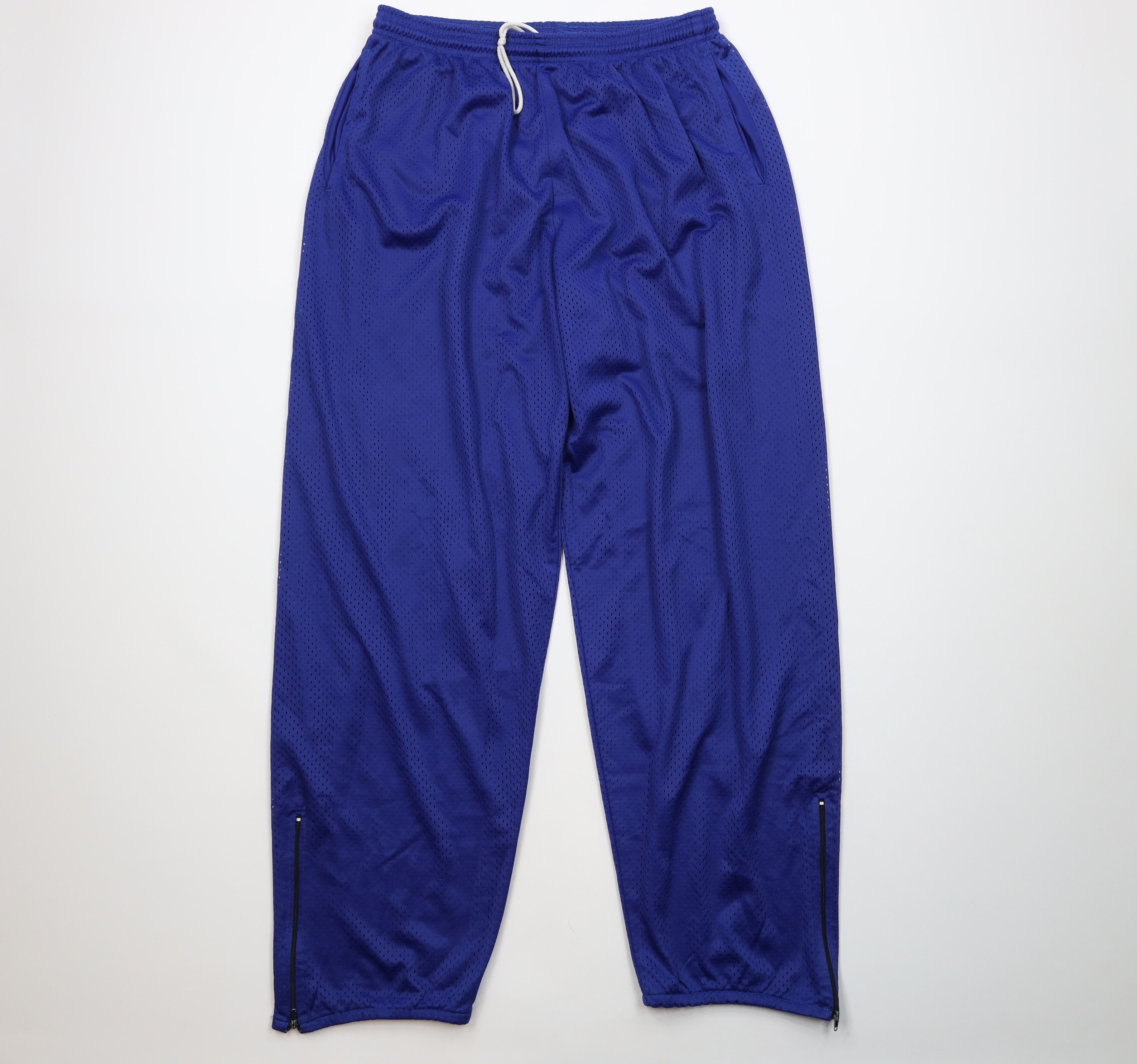 Vintage Vintage 90s Streetwear Wide Leg Pants Blue Polyester USA Size US 36 / EU 52 - 1 Thumbnail