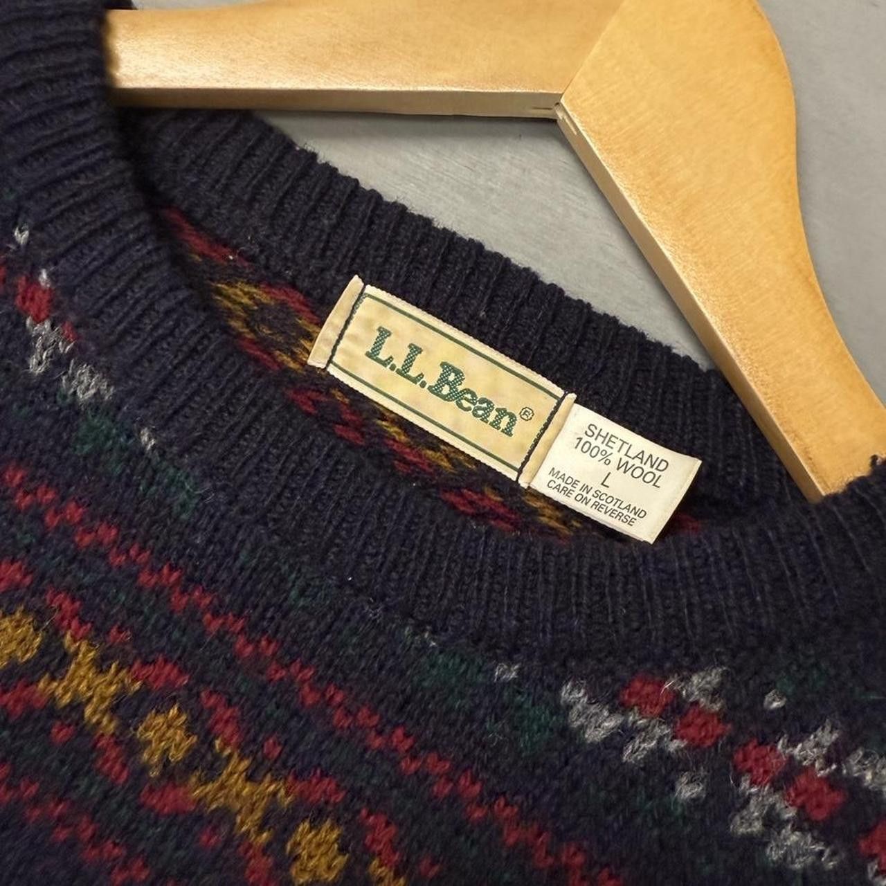 L.L. Bean L.L.Bean Wool Aztec Retro Multicolor Striped Sweater Large Size US L / EU 52-54 / 3 - 3 Thumbnail