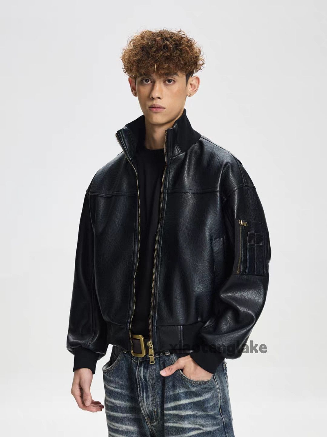 Vintage xz motorcycle bomber hiphop outdoor sports jacket Size US XXL / EU 58 / 5 - 1 Thumbnail