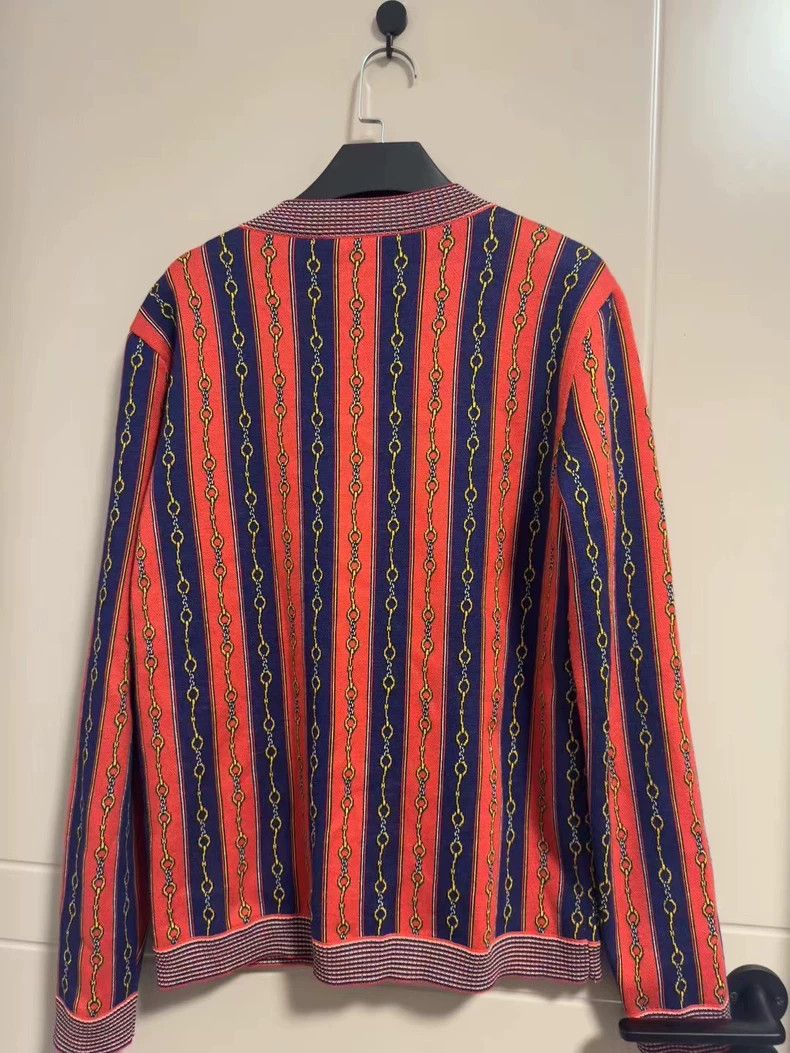 Gucci Gucci V-neck long-sleeved striped single-breasted cardigan Size US XS / EU 42 / 0 - 2 Thumbnail