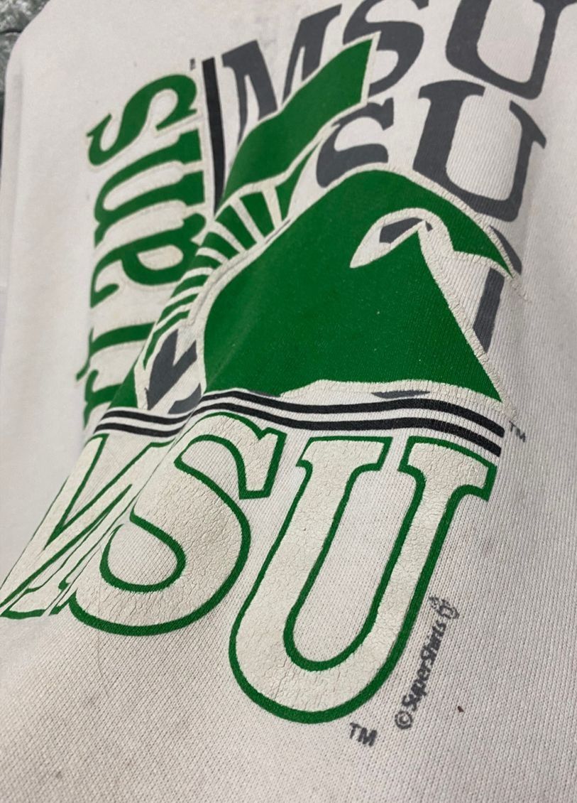 Lee Vintage 90s Lee Spartans MSU Super Shirt Sweatshirt Size US L / EU 52-54 / 3 - 4 Thumbnail