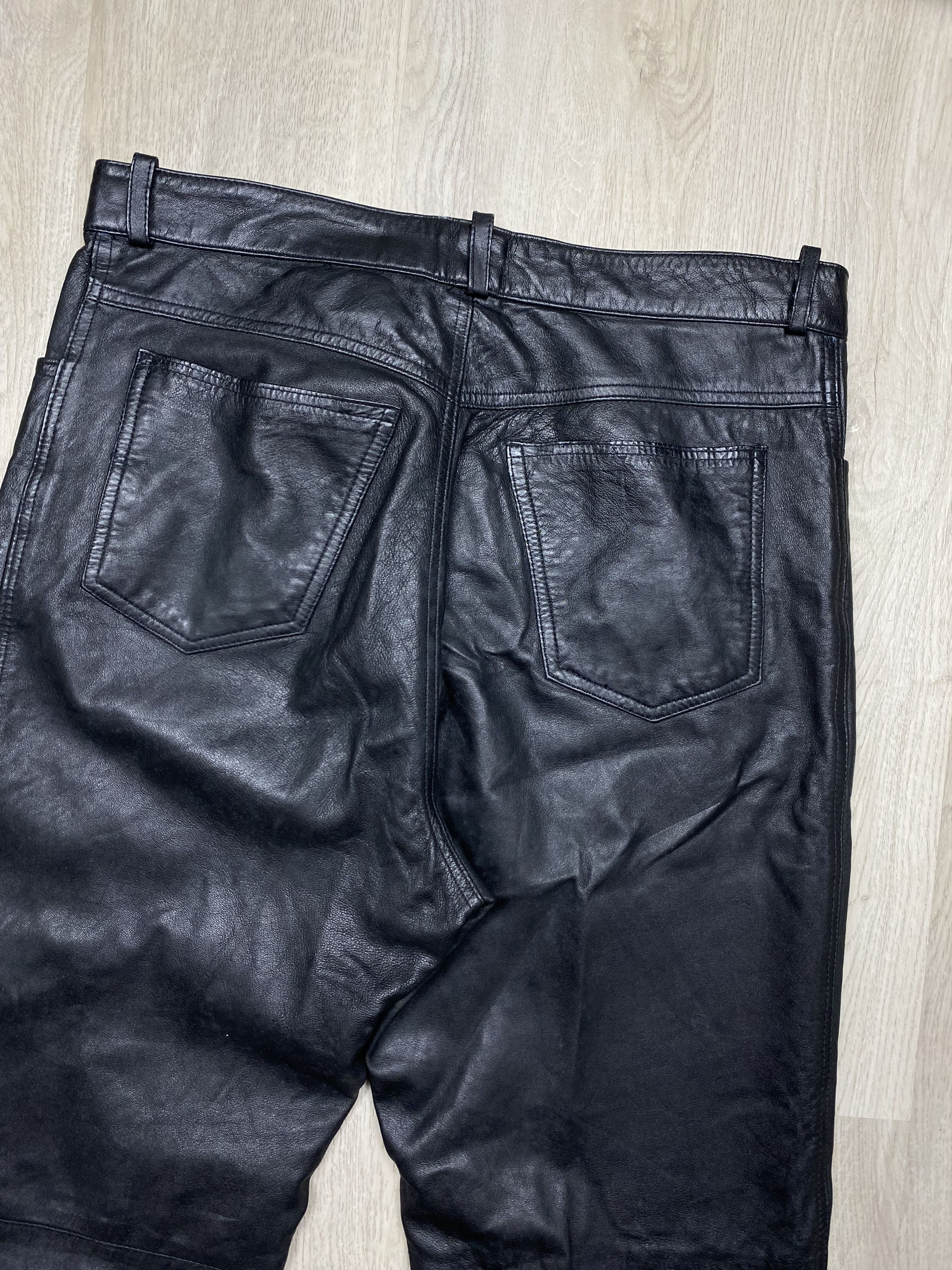 Genuine Leather Vintage Genuine Leather Pants Biker Motorcycle Size US 32 / EU 48 - 8 Thumbnail