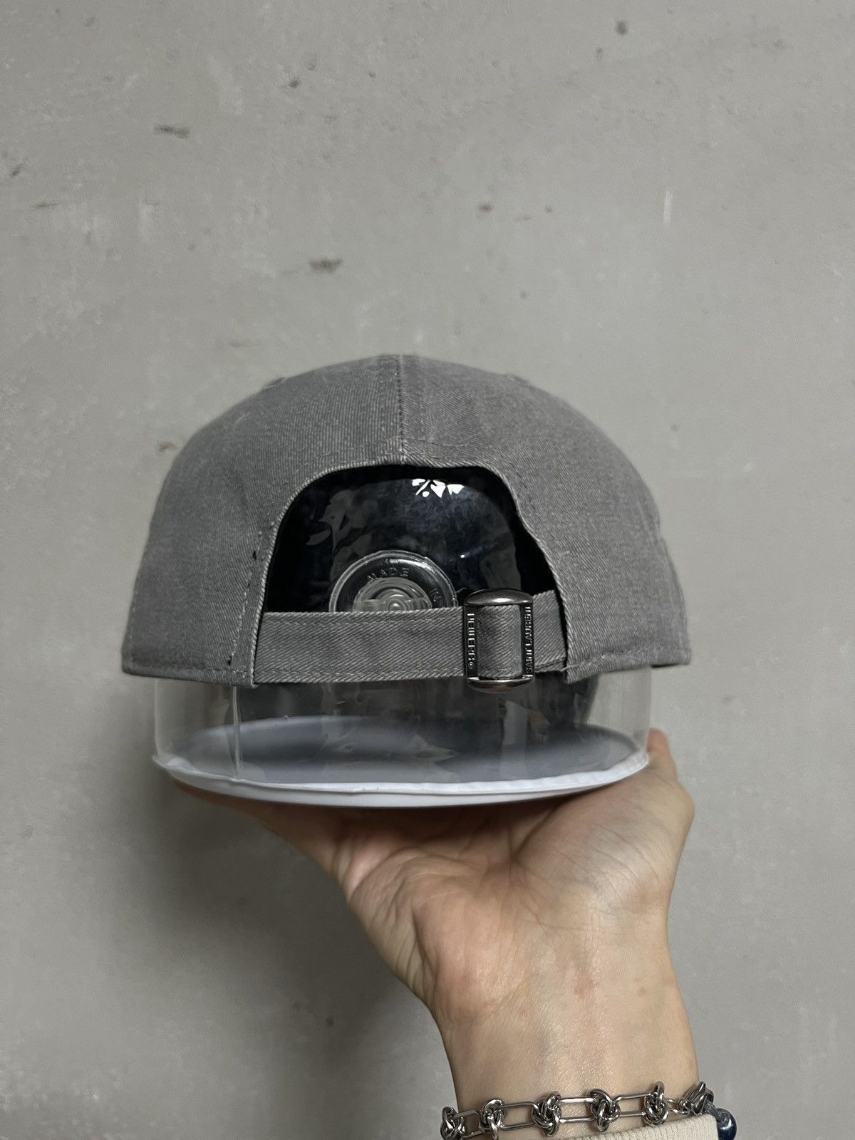 New Era × Saint Laurent Paris Rare Saint Laurent New Era Gray Slrd Exclusive Snapback Hats Size ONE SIZE - 6 Thumbnail
