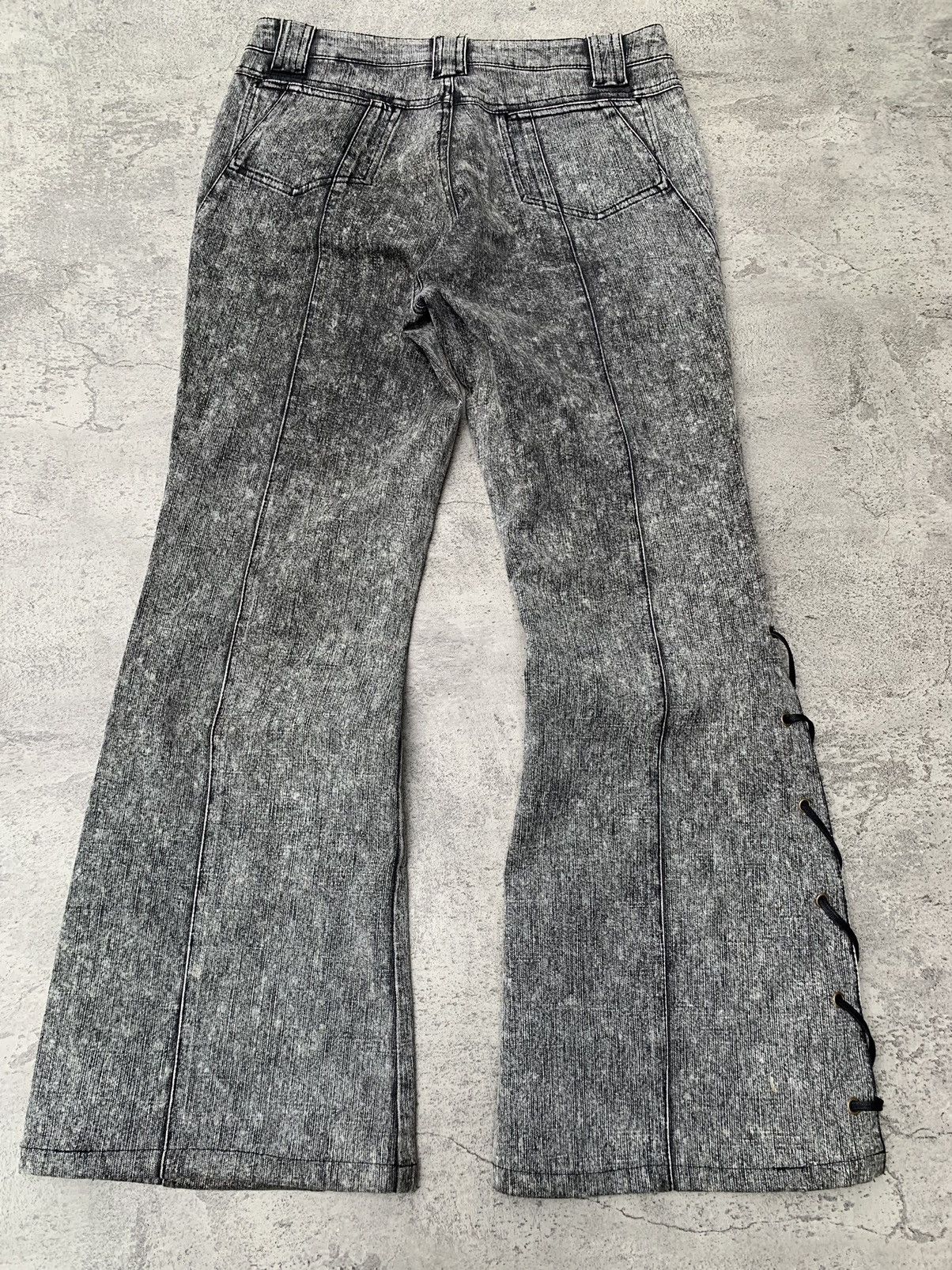 5351 POUR LES HOMMES × If Six Was Nine × Tornado Mart FULLHEART lace-up flare jeans Size US 28 / EU 44 - 1 Thumbnail