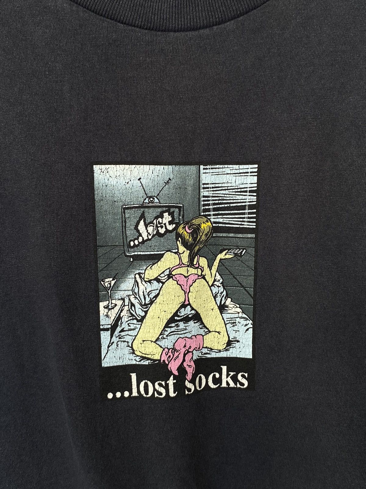 Vintage Rare Vintage 90s Lost Enterprises Hookups Skateboard Tees Size US XL / EU 56 / 4 - 4 Thumbnail