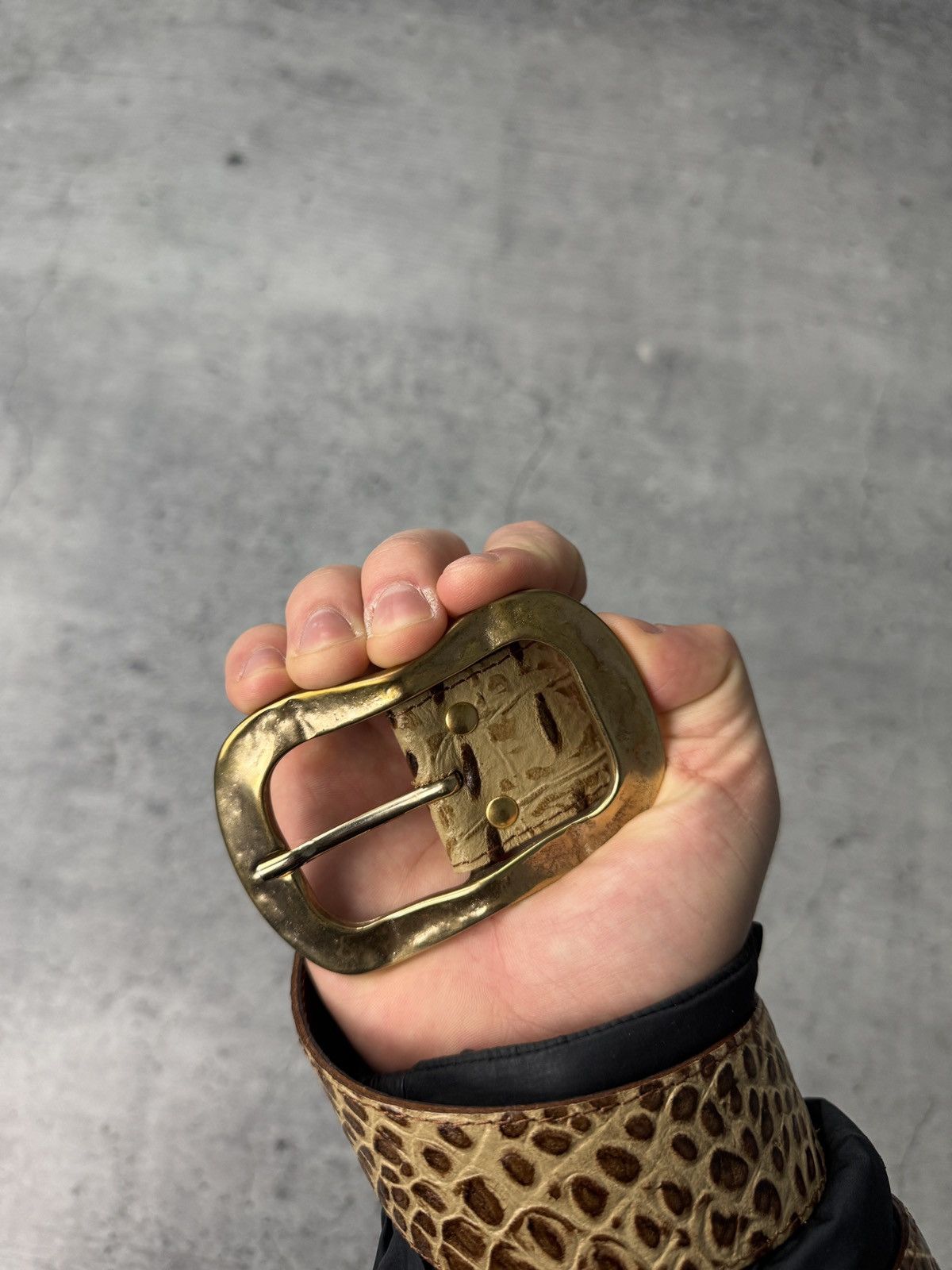Japanese Brand 00ʼS NUMBER NINE STYLE TIGER Y2K BELT ARCHIVE BLACK Size ONE SIZE - 3 Thumbnail