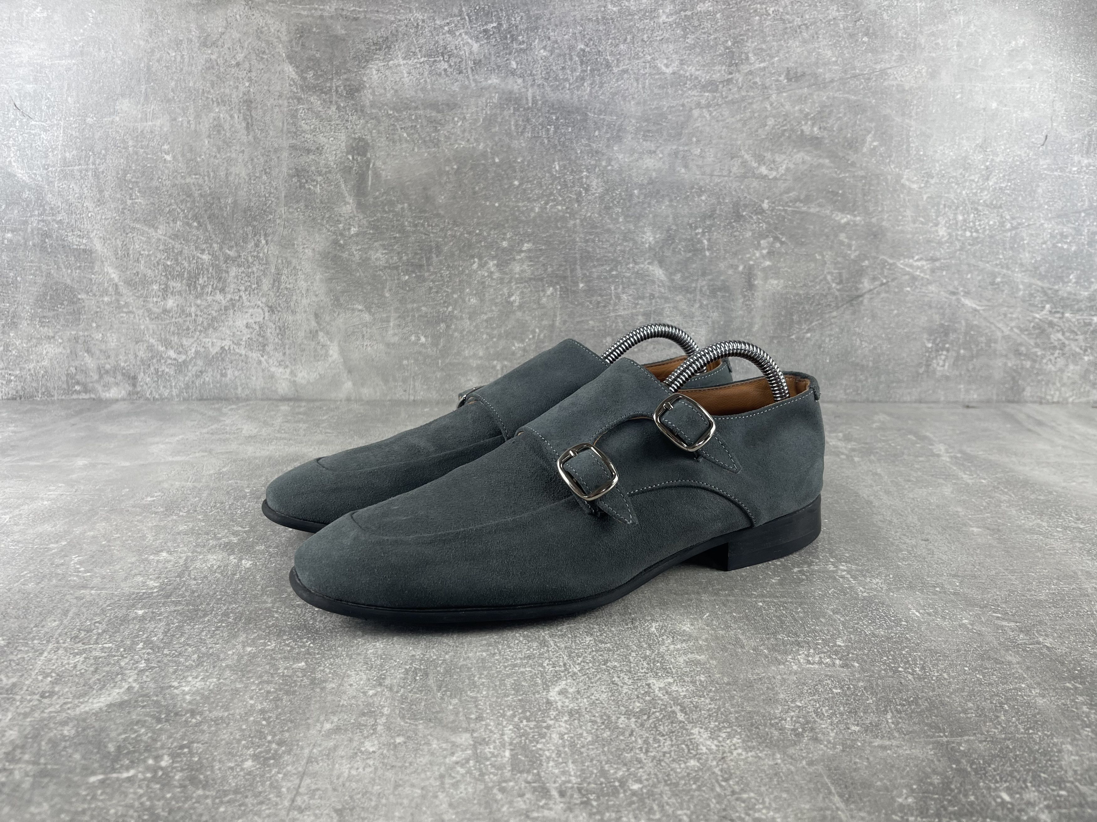 Salvatore Ferragamo Salvatore Ferragamo luxury suede monk strap loafers shoe Size US 8 / IT 38 - 1 Thumbnail