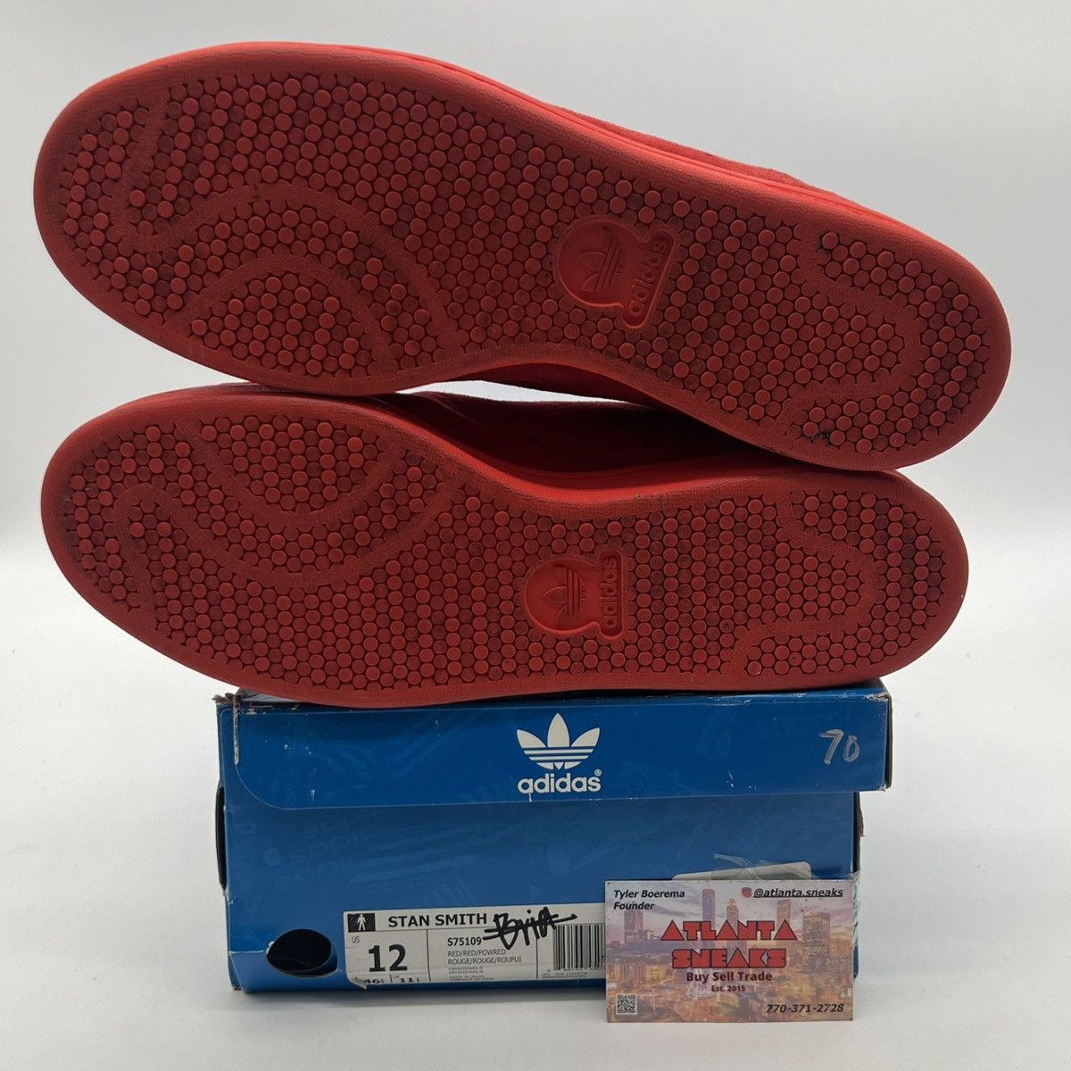 Adidas Stan smith power red Size US 12 / EU 45 - 7 Thumbnail