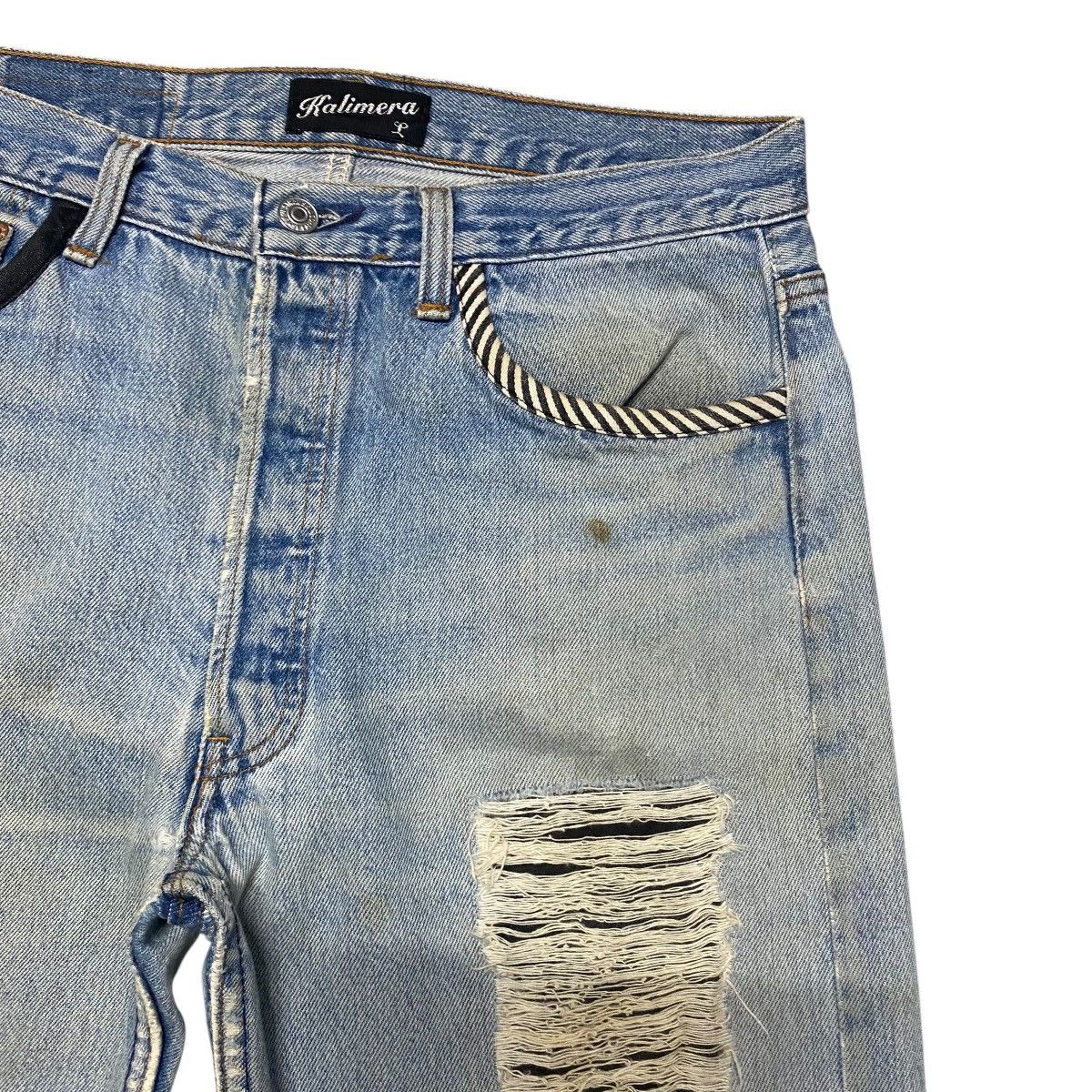 Beams Japan × Levi's Rebuid By Kalimera Levis 501 Patchwork Distressed Jeans Size US 32 / EU 48 - 5 Thumbnail