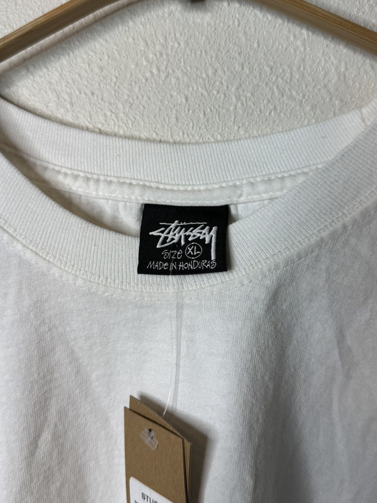 Stussy Stussy Basic Pigment Dyed Tee Natural White XL New Ship Asap Size US XL / EU 56 / 4 - 3 Thumbnail