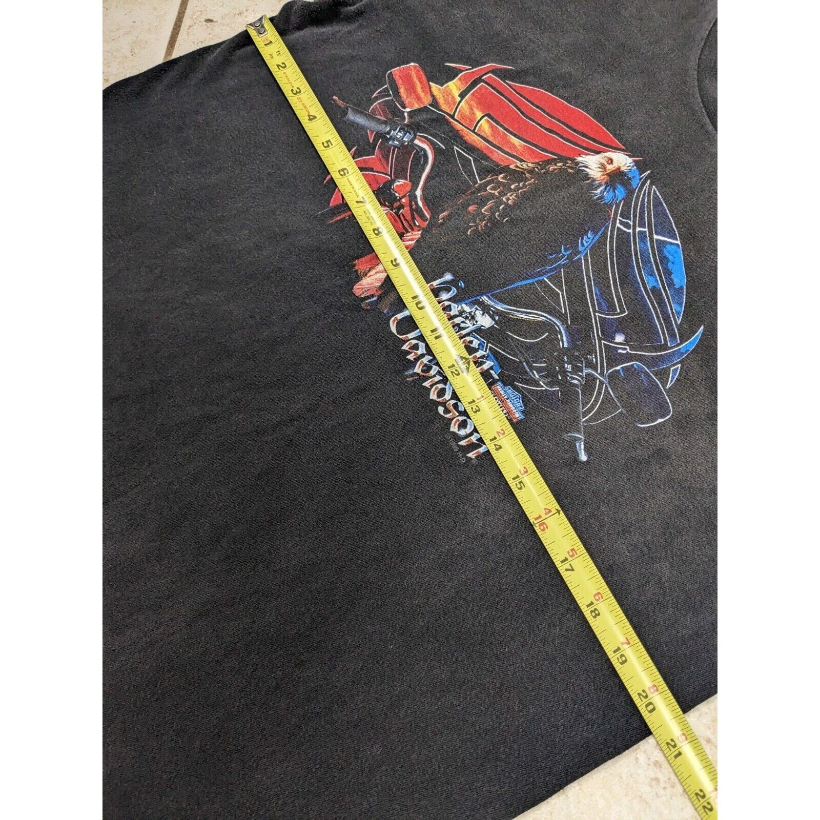 Harley Davidson Vtg Harley Davidson T-Shirt Stan's Batavia NY Tribal Eagle Size US L / EU 52-54 / 3 - 6 Thumbnail
