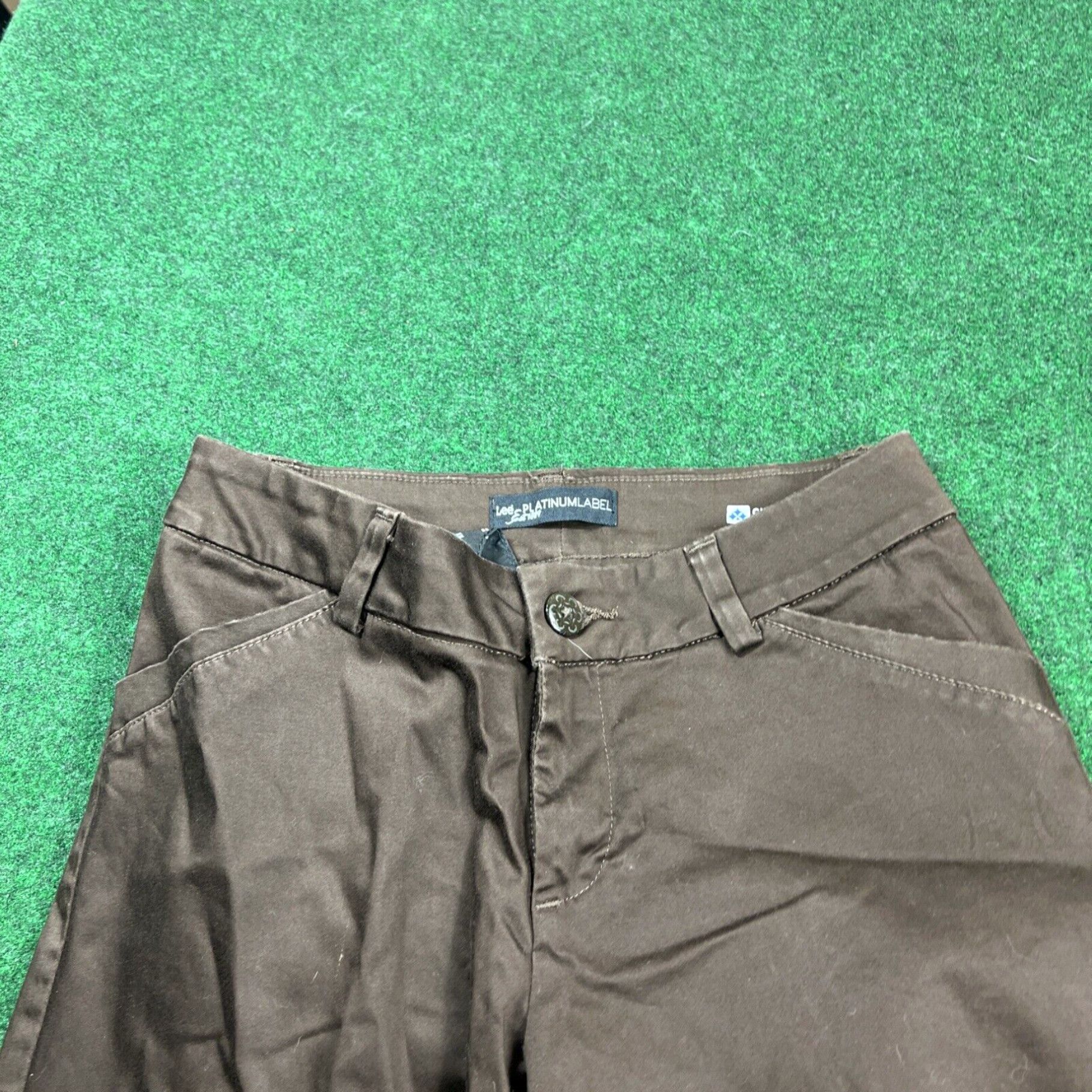 Lee Lee Platinum Curvy Fit Womens Trousers Pants Sz 8 Med Straight Leg Measure 28X32 Size 30" / US 8 / IT 44 - 2 Thumbnail