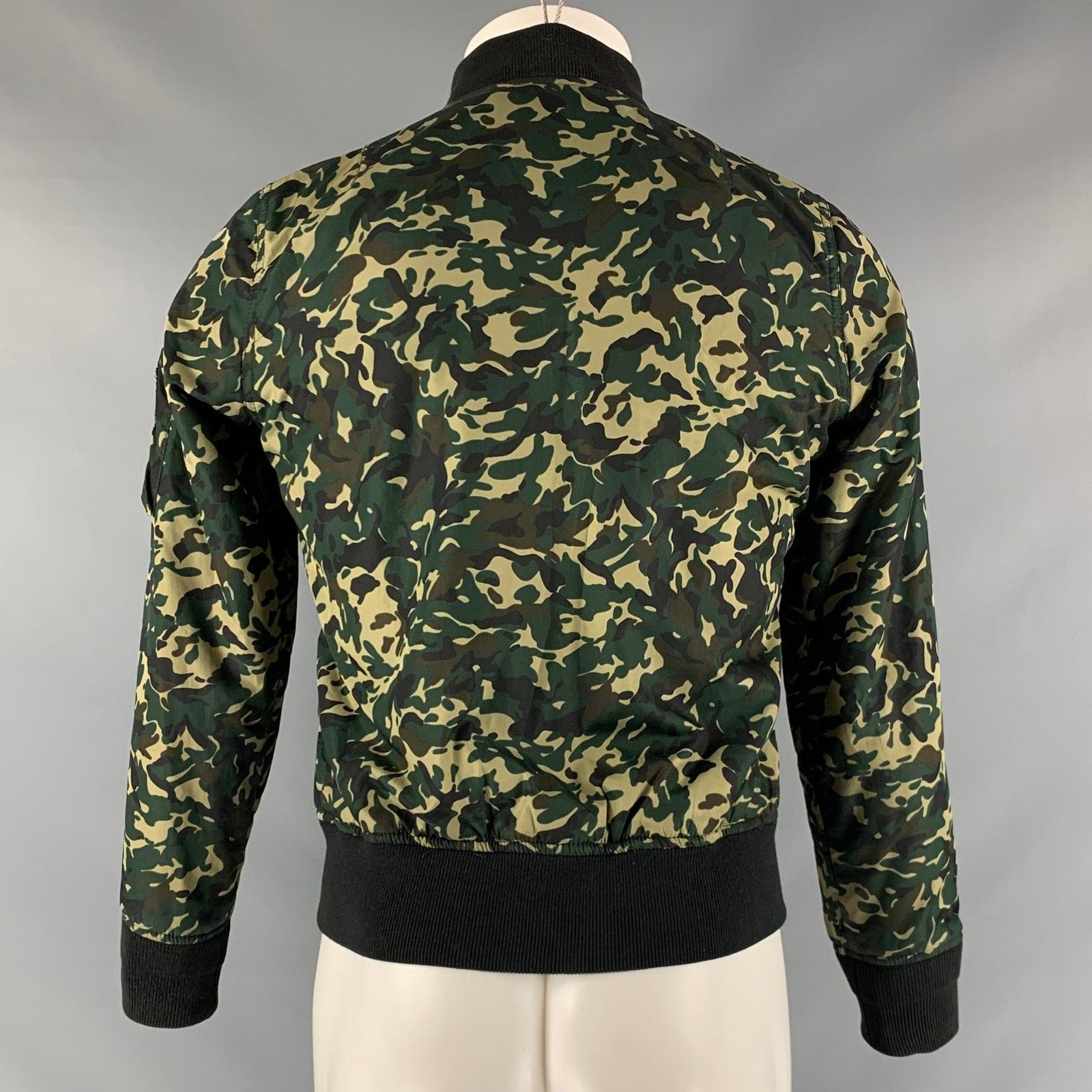 Schott SCHOTT Size M Green Camo Polyester Bomber Jacket Size US M / EU 48-50 / 2 - 3 Thumbnail