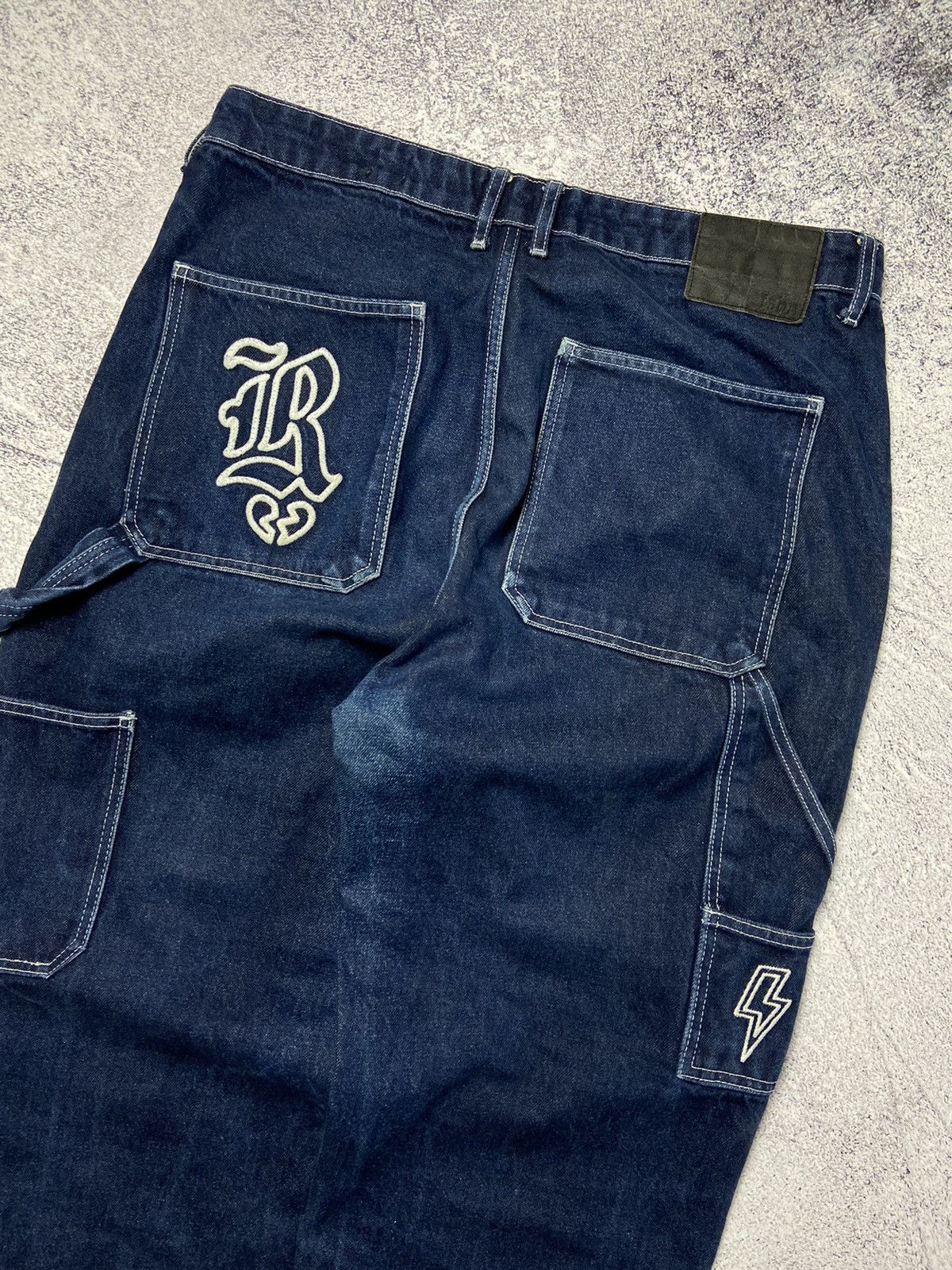 Japanese Brand Rare FSBN Rap Pants Hip Hop Baggy Jeans Avant Garde Style Size US 34 / EU 50 - 2 Thumbnail