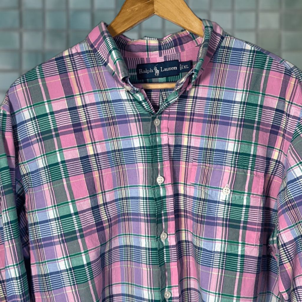 Ralph Lauren Ralph Lauren Polo Shirt Multicolor 100% Cotton Shirt Casual XL Men Long Sleeve Button-Up Shirt Size US XL / EU 56 / 4 - 1 Thumbnail