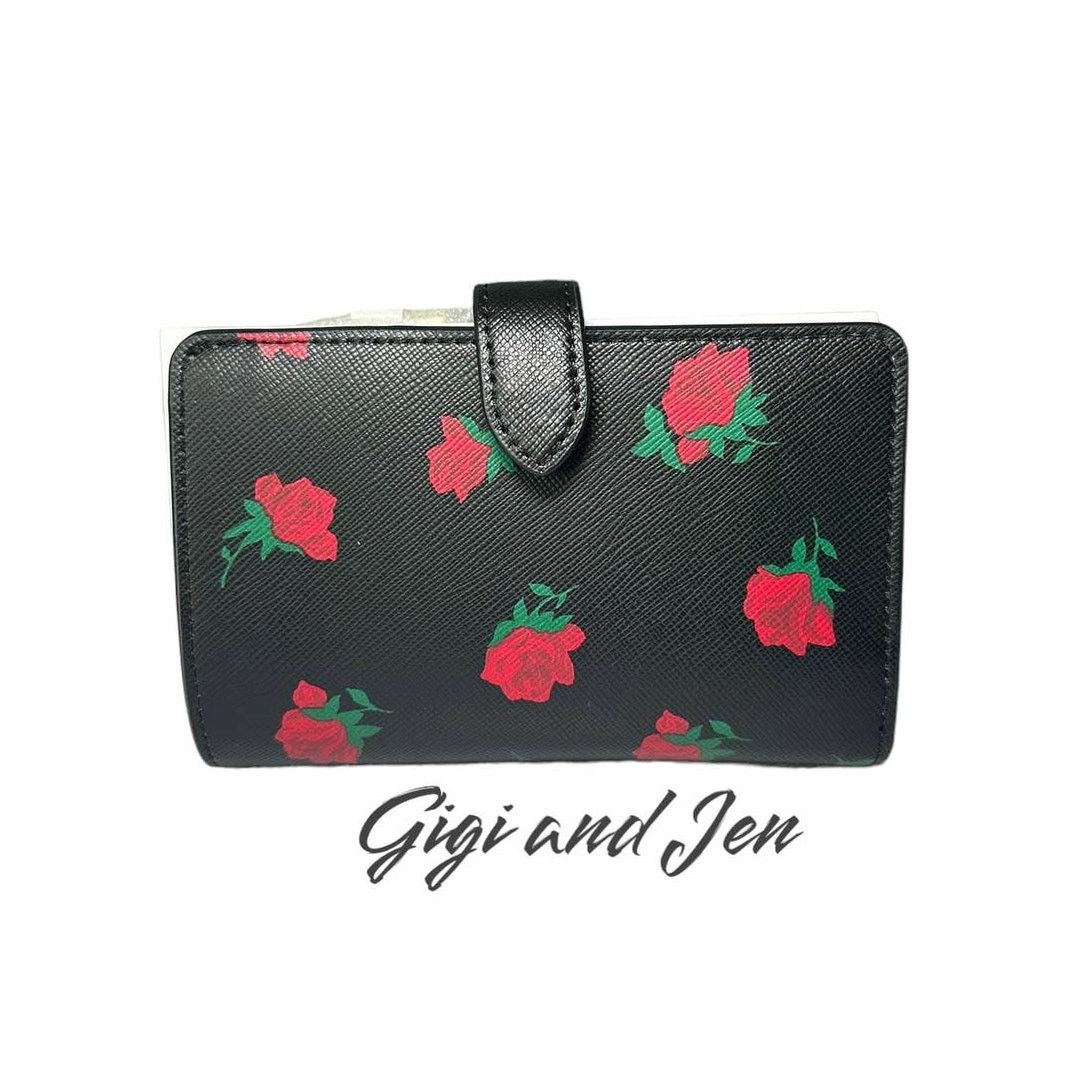 Kate Spade Kate Spade Madison Rose Toss Printed Medium Bifold Wallet Size ONE SIZE - 2 Thumbnail