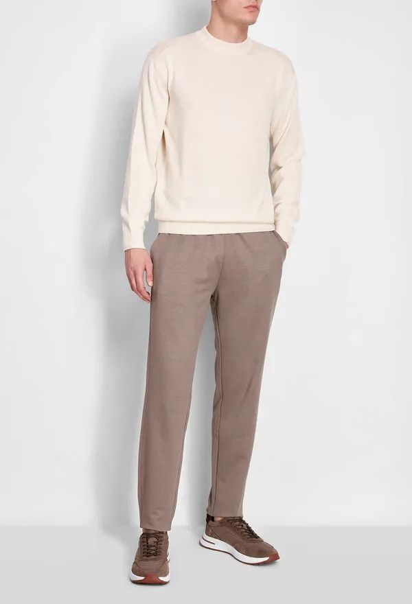 Loro Piana o1srvl11e0424 Pantalone Cairns Sweatpants in Brown Size US 34 / EU 50 - 5 Thumbnail