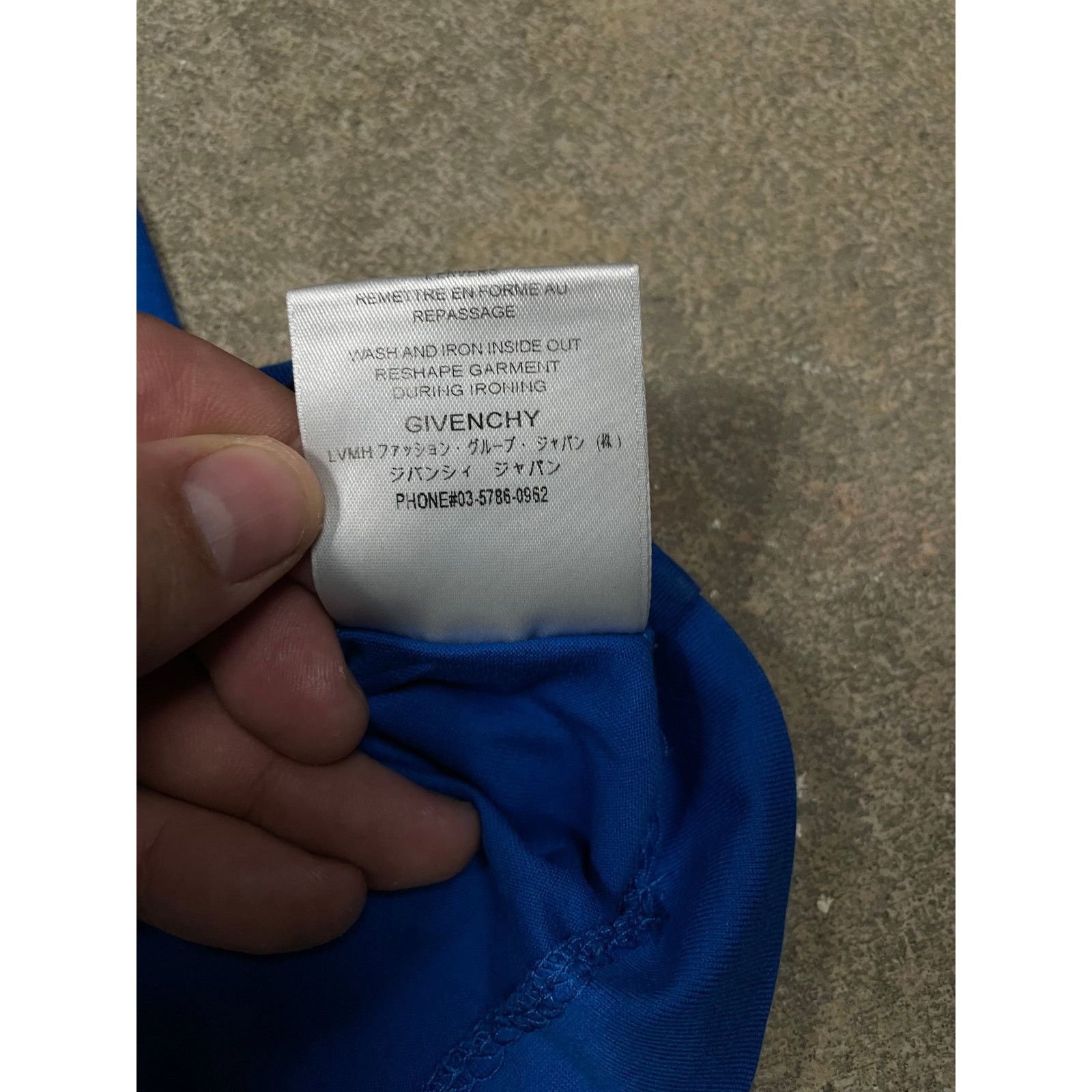 Givenchy Givenchy Paris Tee Blue Small Used Size US S / EU 44-46 / 1 - 5 Thumbnail