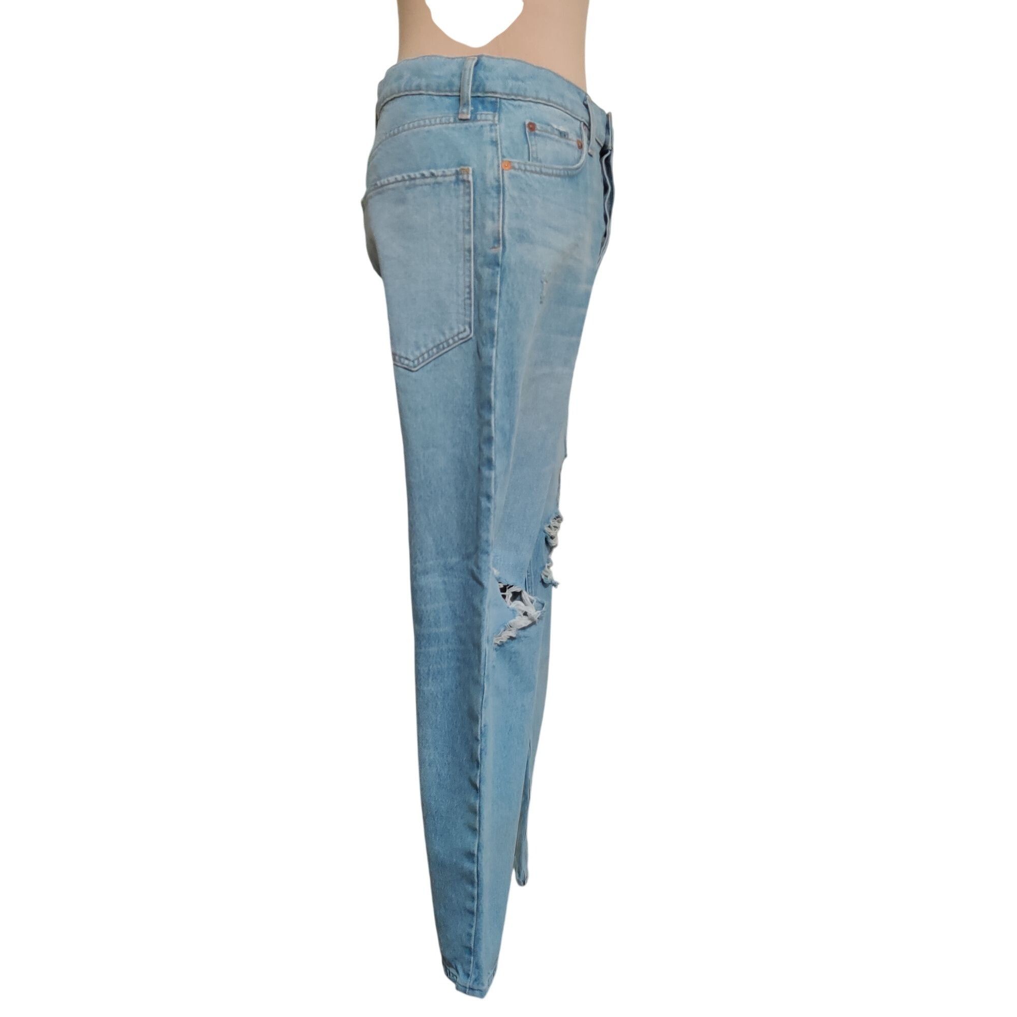 Agolde Agolde Womens Jeans Ever More Jamie Hi Rise Classic Distress Size 29" - 7 Thumbnail