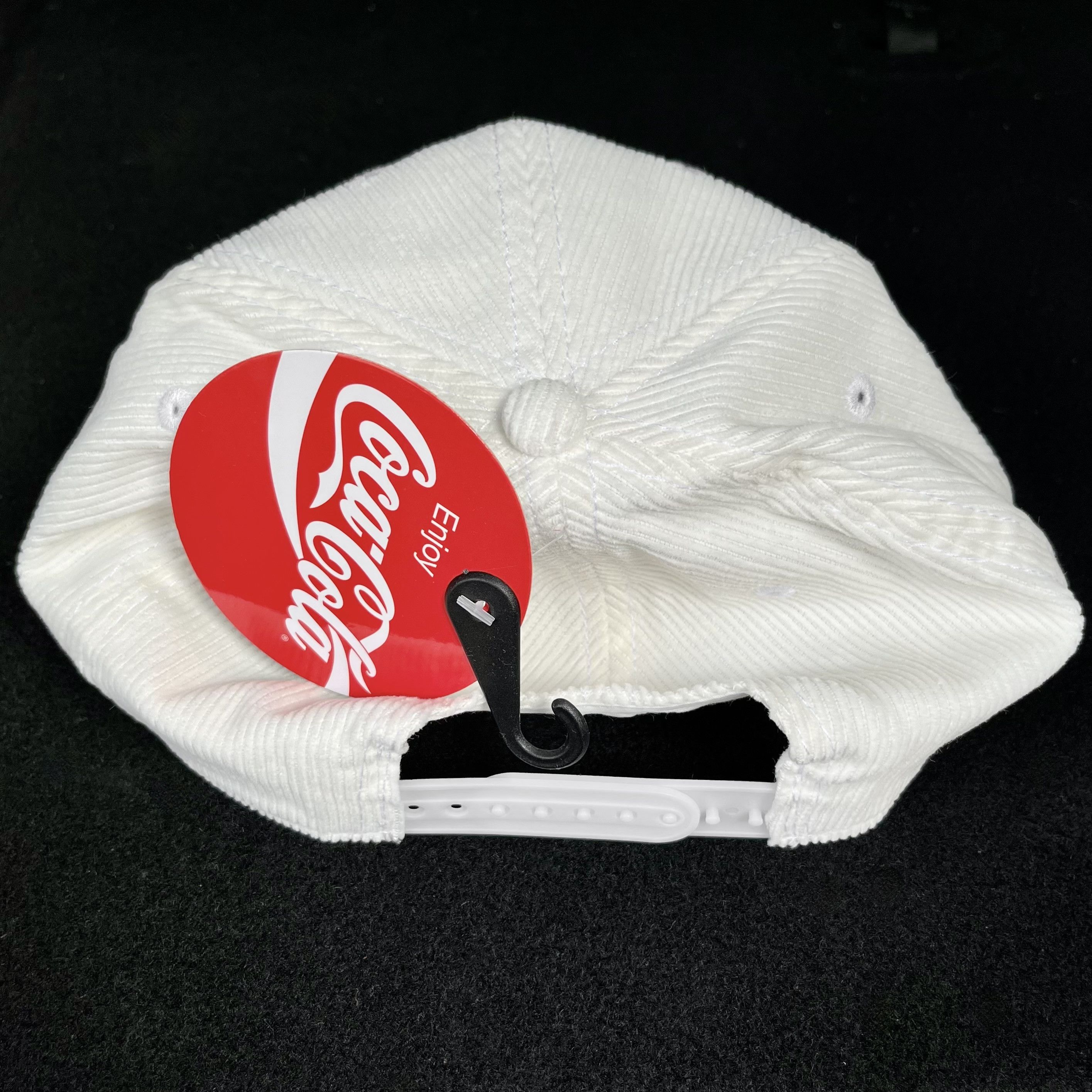 Coca Cola Coca Cola Coke 1886 Script Logo Corduroy Snapback Rope Hat Size ONE SIZE - 3 Thumbnail