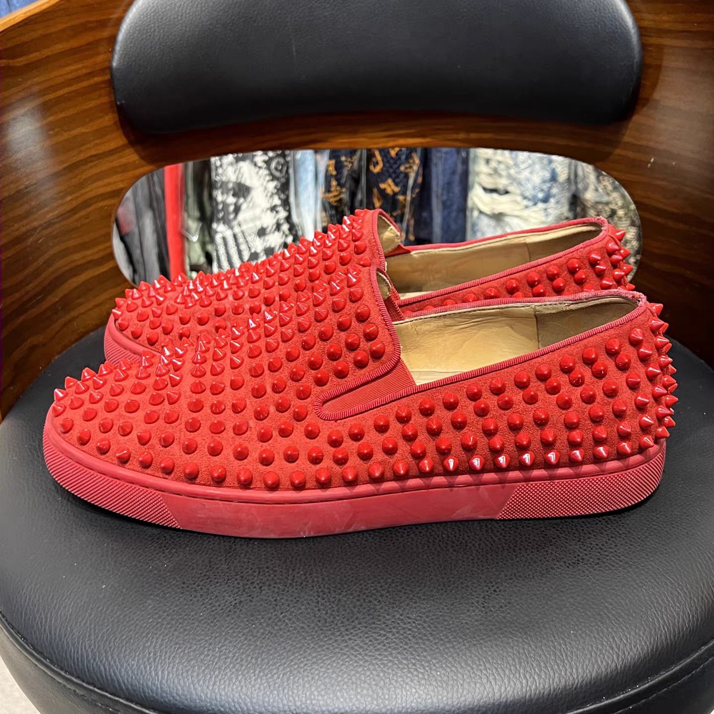 Christian Louboutin Christian Louboutin Red Spikes Loafers K15 Size US 8 / EU 41 - 6 Thumbnail