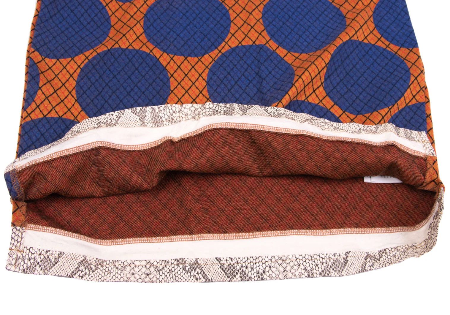 Comme des Garcons Homme Plus Python Pattern Panel Polo Shirt in Orange and Blue Size US M / EU 48-50 / 2 - 9 Thumbnail