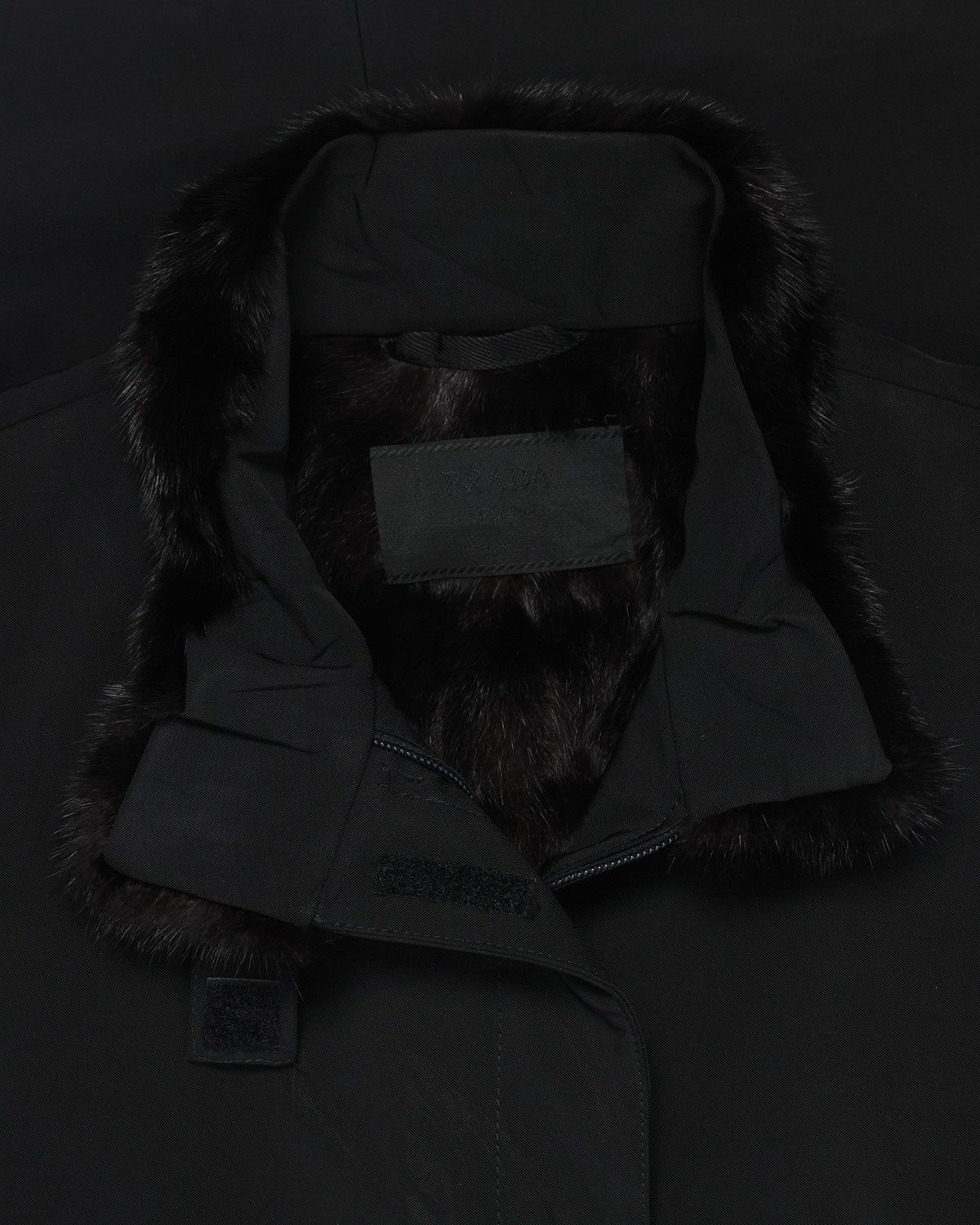 Prada Prada Fur Collar Minimal Jacket Size L / US 10 / IT 46 - 4 Thumbnail
