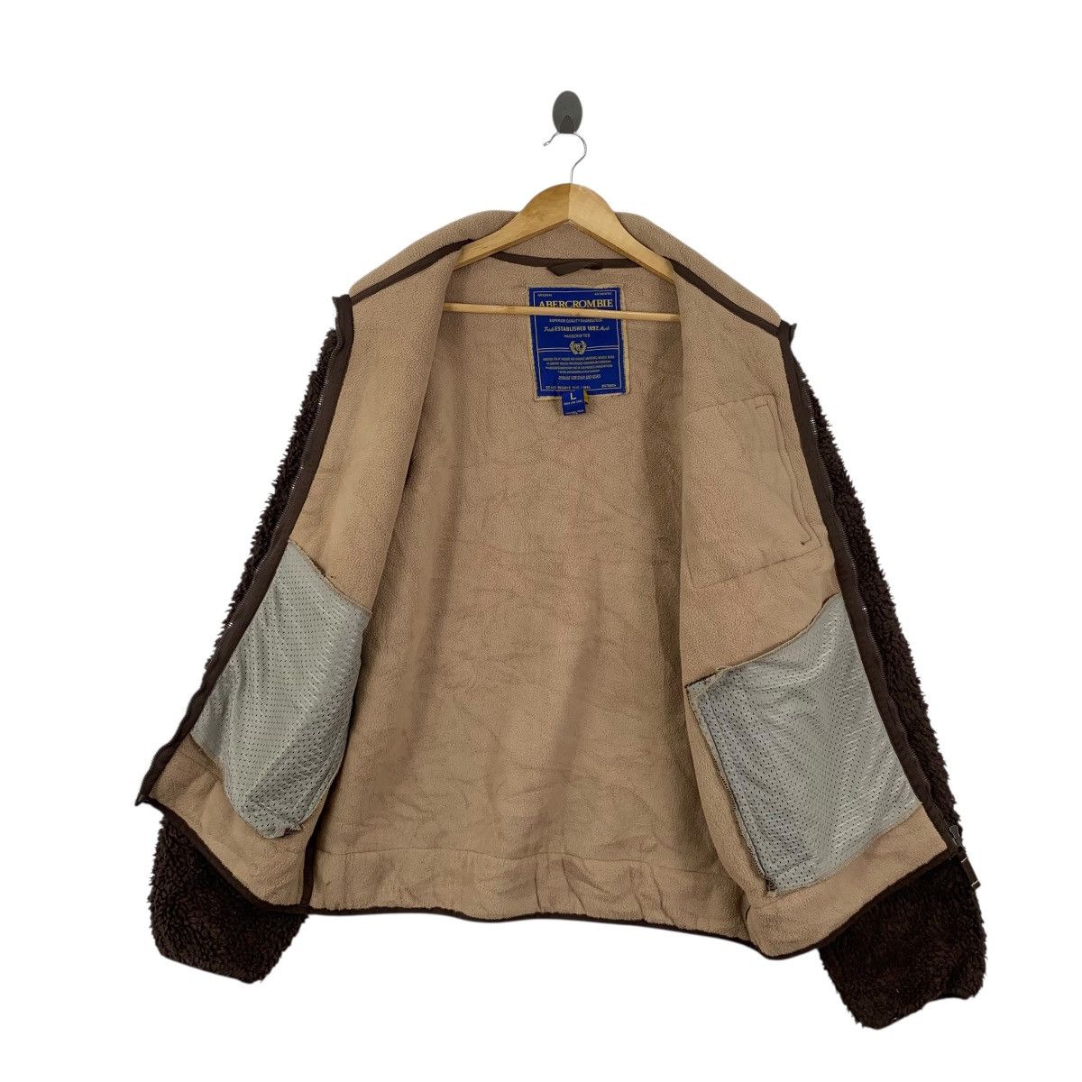 Abercrombie & Fitch ABERCROMBIE & FITCH Retro X Bulky Sherpa Fleece Zipper Size US L / EU 52-54 / 3 - 8 Thumbnail