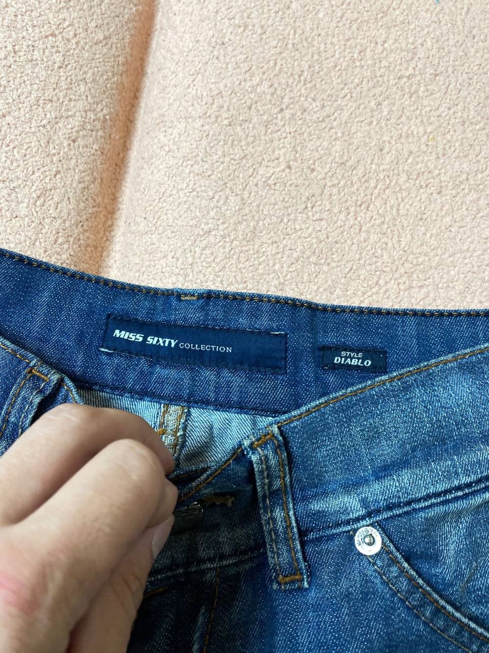 Miss Sixty × Vintage 2000s Miss Sixty Jeans Vintage Lightwash Denim Pants Y2K 25 Size 25" / US 0 / IT 36 - 12 Thumbnail