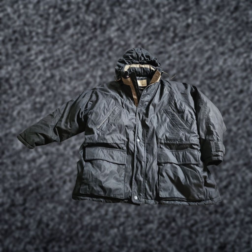 Vintage Rainforest Coat Mens 4XL Black Down Puffer Winter Jacket Parka Size US XXL / EU 58 / 5 - 1 Thumbnail