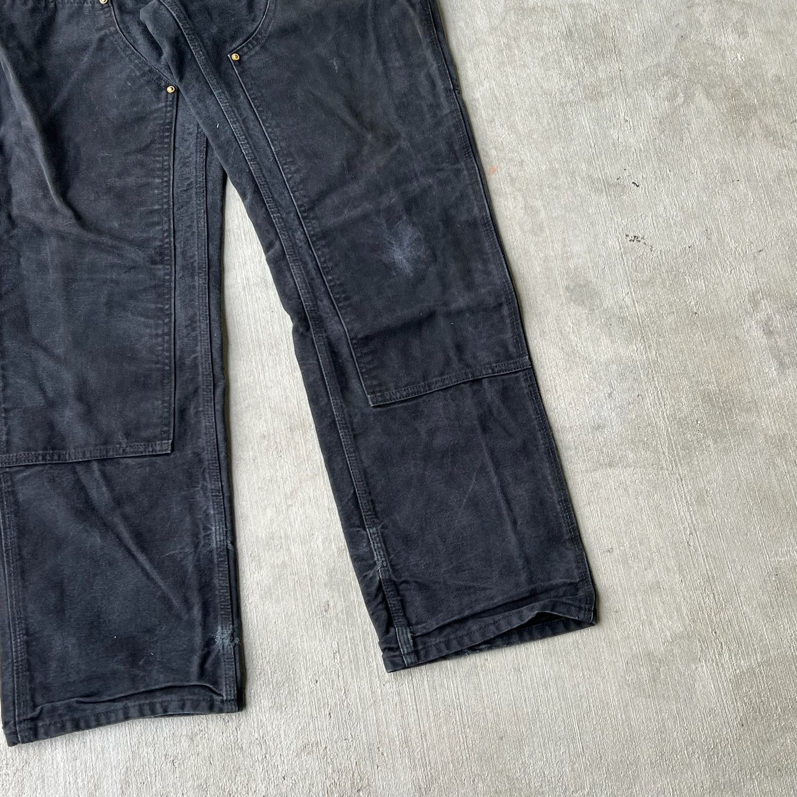 Carhartt × Vintage Carhartt black double knee work wear carpenter pants Size US 29 - 3 Thumbnail