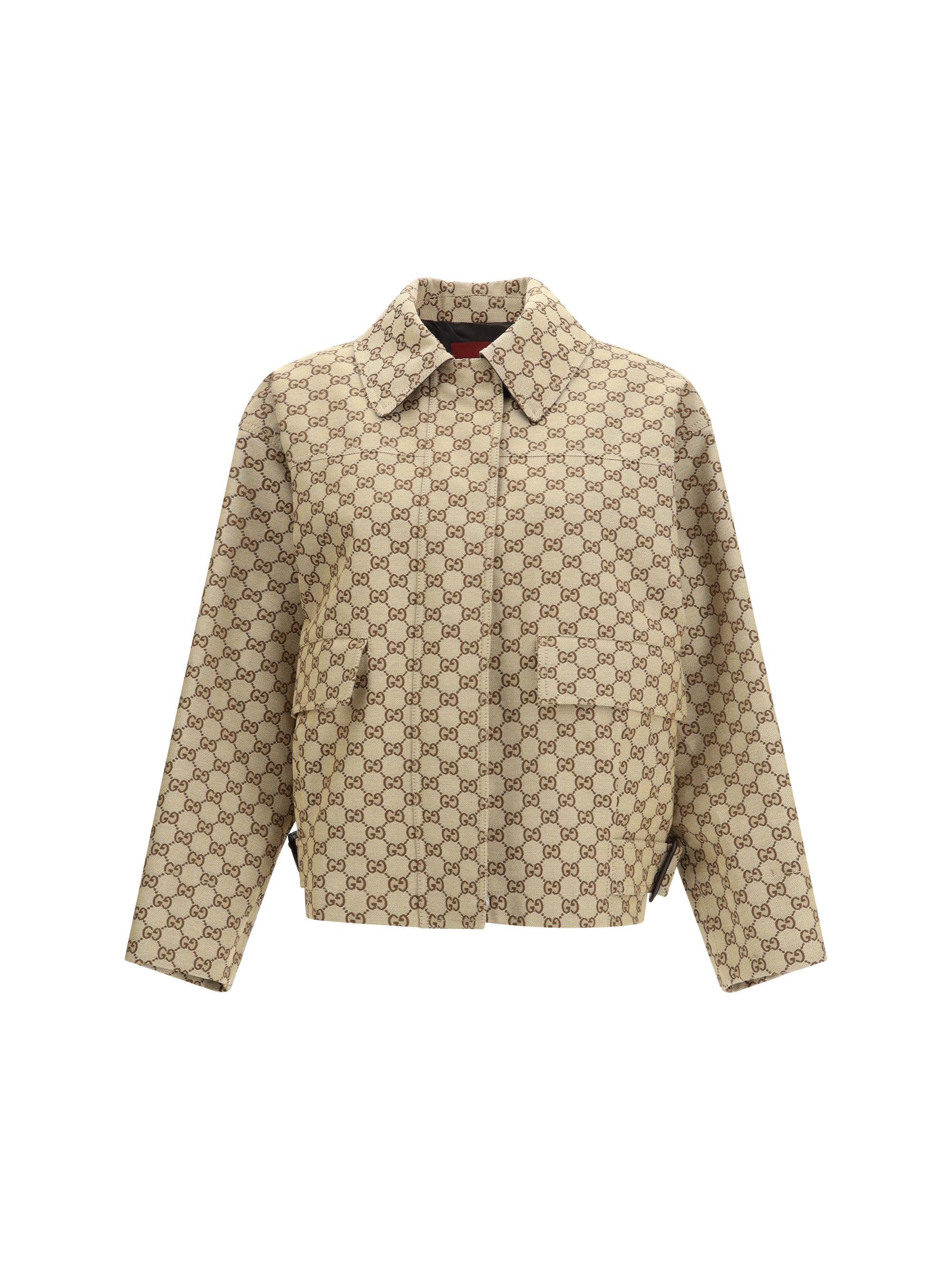 Gucci GG Canvas bomber Jacket Size M / US 6-8 / IT 42-44 - 1 Thumbnail