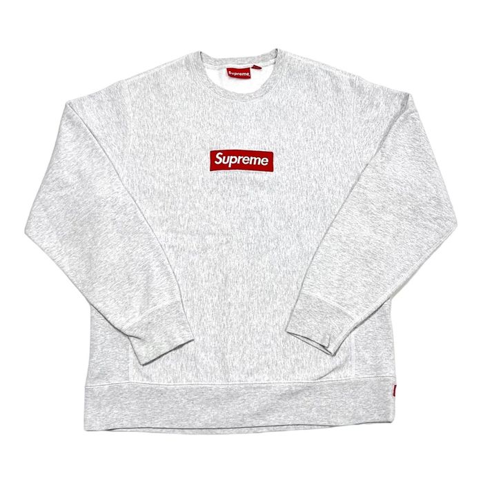 直売半額 Supreme Box Logo Crew Neck Ash Gray L | artfive.co.jp