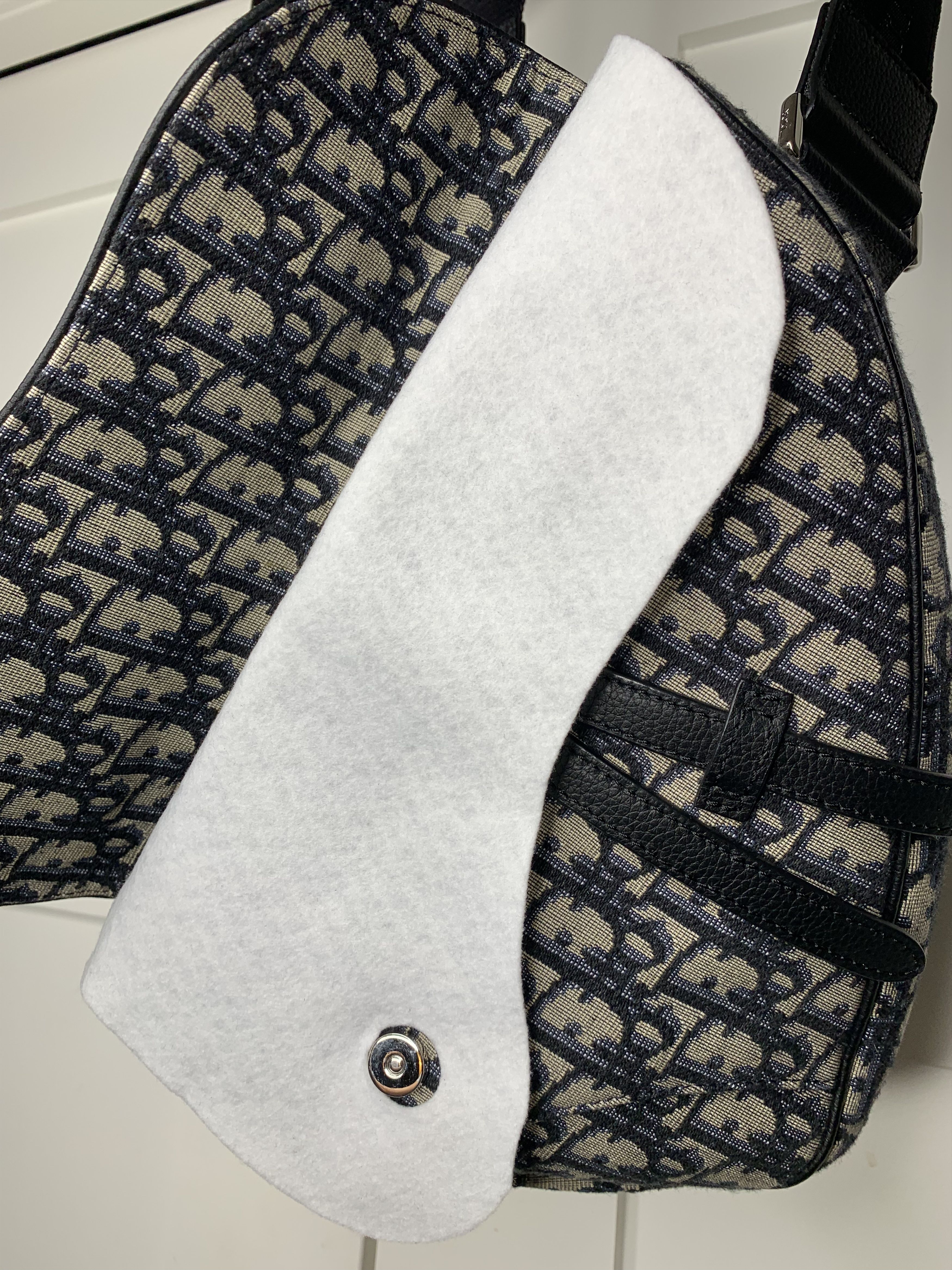 Dior DIOR Saddle Bag Beige And Black Dior Oblique Jacquard Size ONE SIZE - 6 Thumbnail