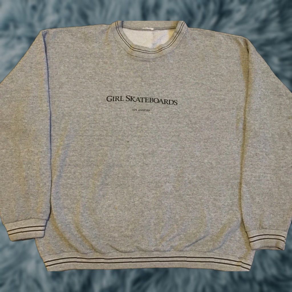 CHOCOOLATE Vtg 90s Girl Skateboards Faded Sweatshirt XL Boxy Fourstar Skate World Blind 101 Hoodie Mens Gray Size US XL / EU 56 / 4 - 1 Thumbnail