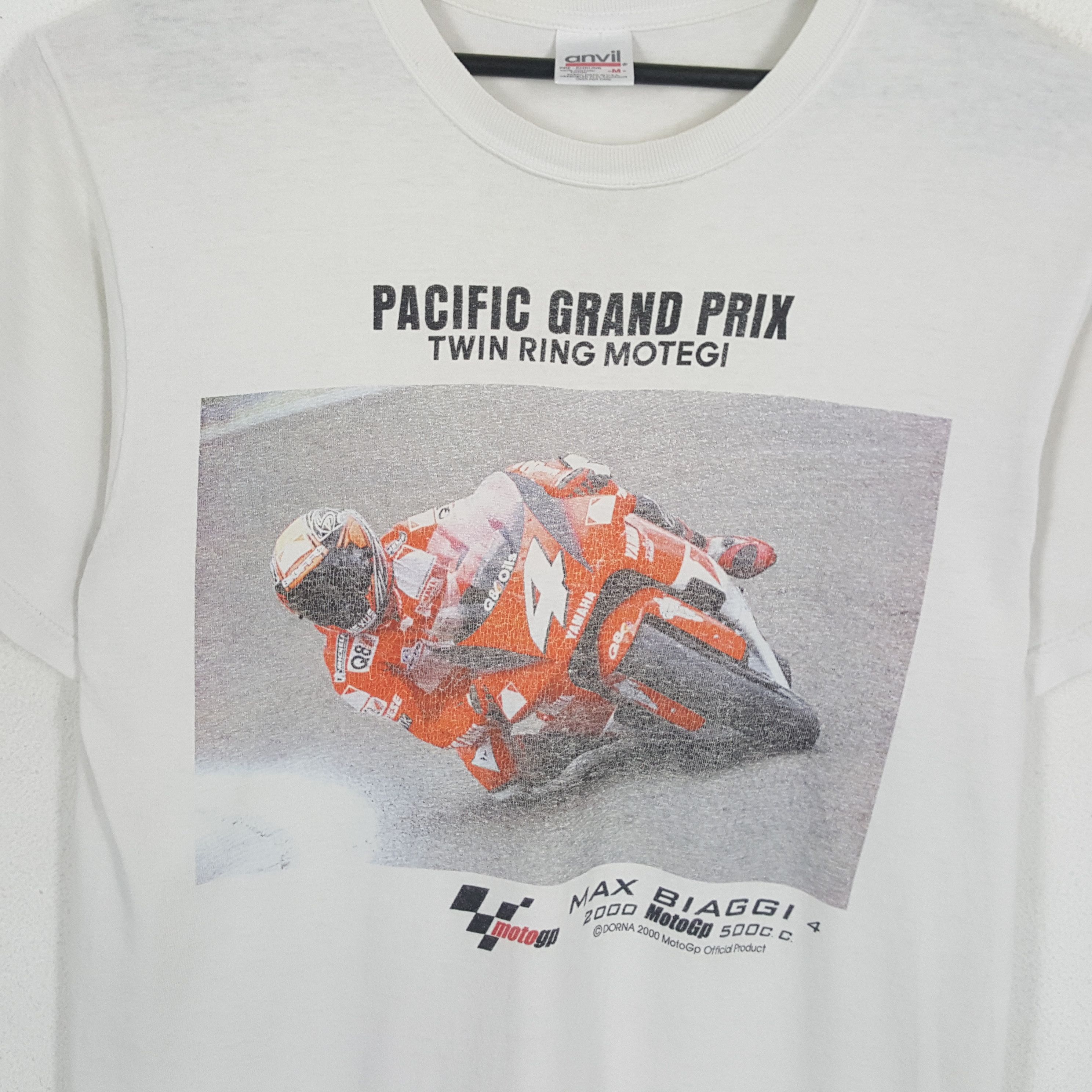 Vintage PACIFIC MOTOR GP Photo Print Style Vintage Tshirt Size US M / EU 48-50 / 2 - 2 Thumbnail