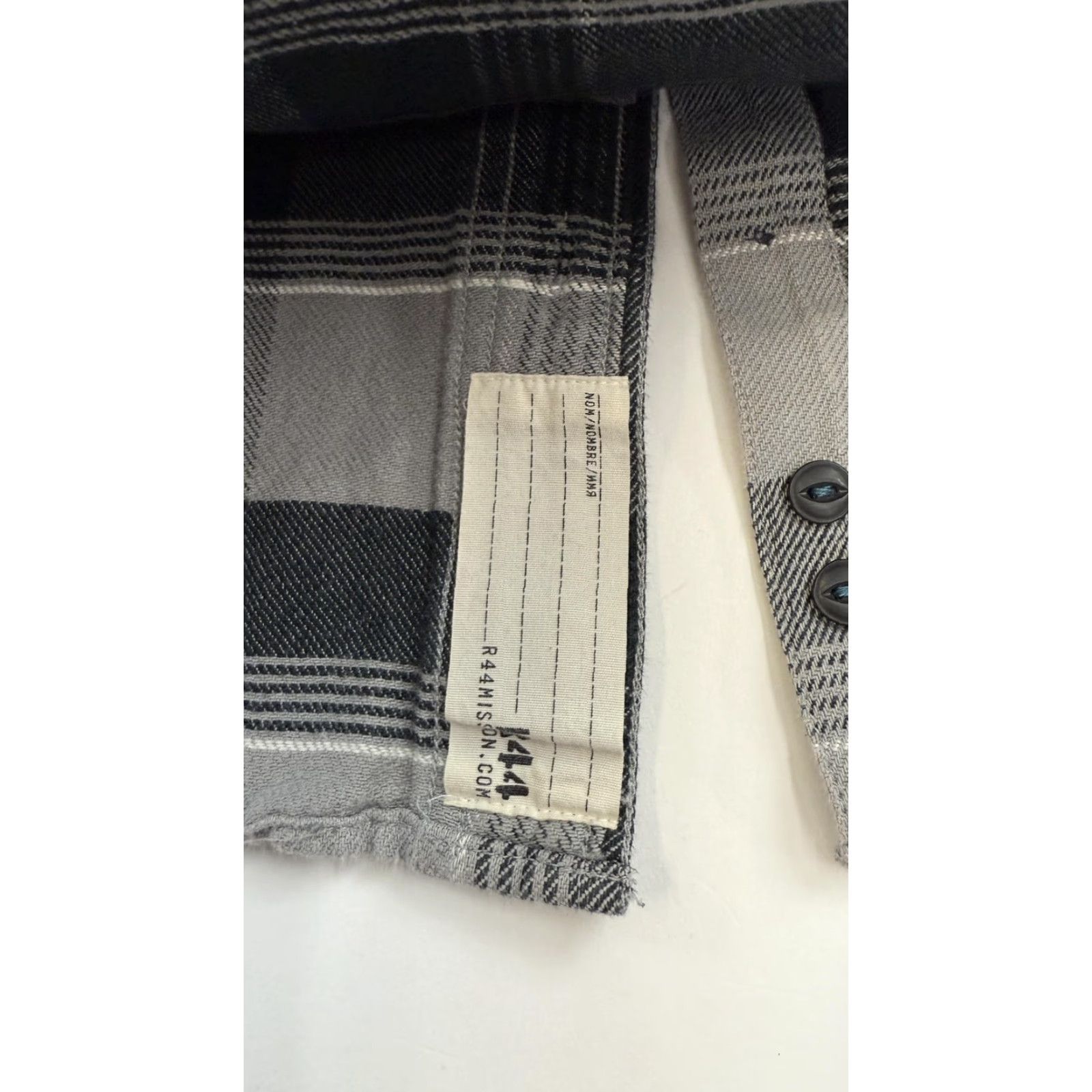 Godspeed VINTAGE Godspeed Mens Flannel Shirt Cotton Plaid Button-Up Long Sleeve Gray Black Adult Medium Size US M / EU 48-50 / 2 - 5 Thumbnail