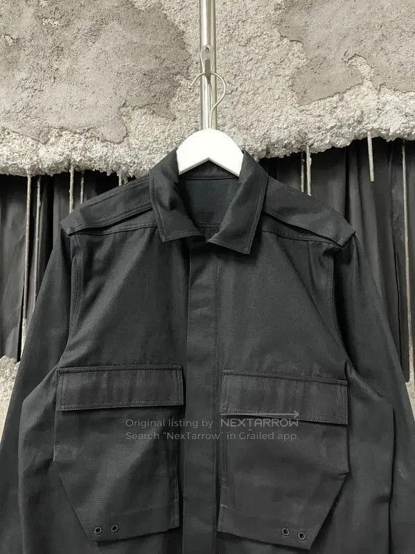 Rick Owens Rick Owens Black Long Sleeve Jacket for Men . Size US M / EU 48-50 / 2 - 3 Thumbnail