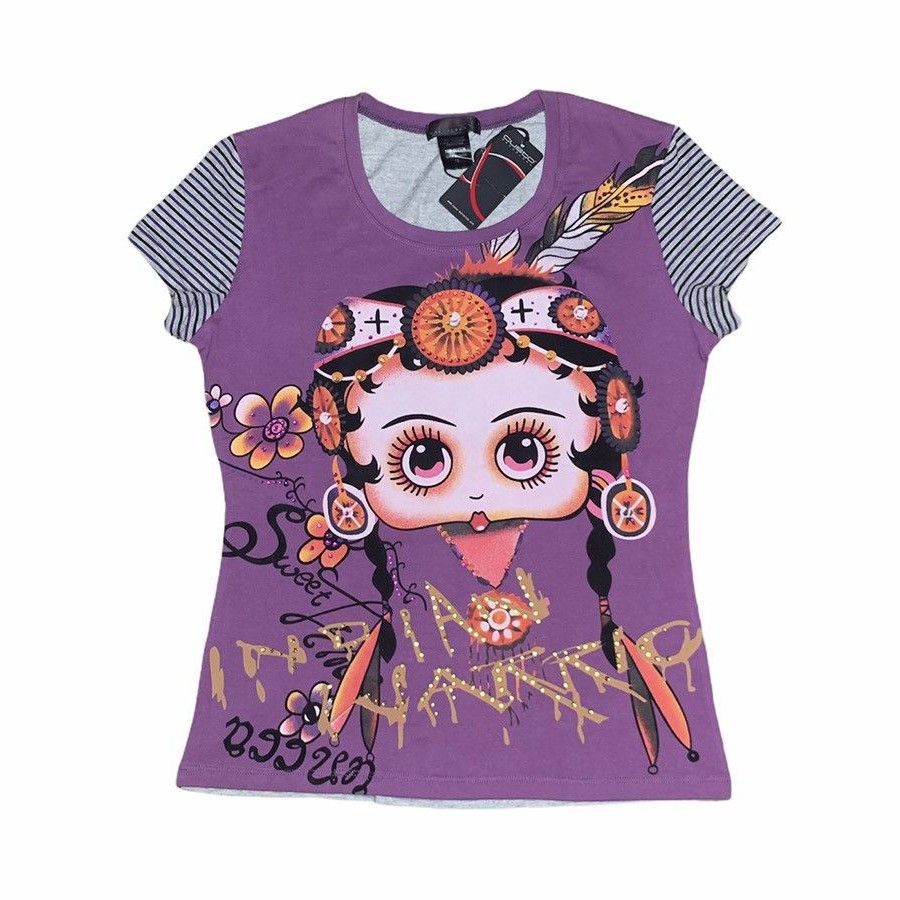 Custo Barcelona Custo Barcelona Native Indian Girl T-Shirt Size S / US 4 / IT 40 - 1 Thumbnail