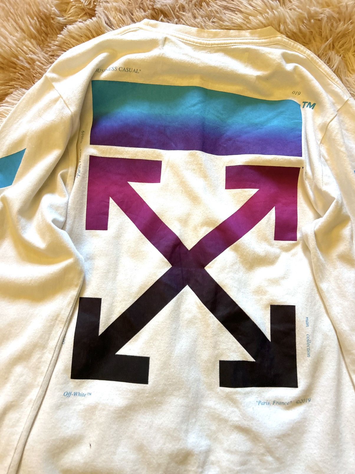 Off-White CRAZY OFF-WHITE GRADIENT ARROWS TEE Size US S / EU 44-46 / 1 - 5 Thumbnail
