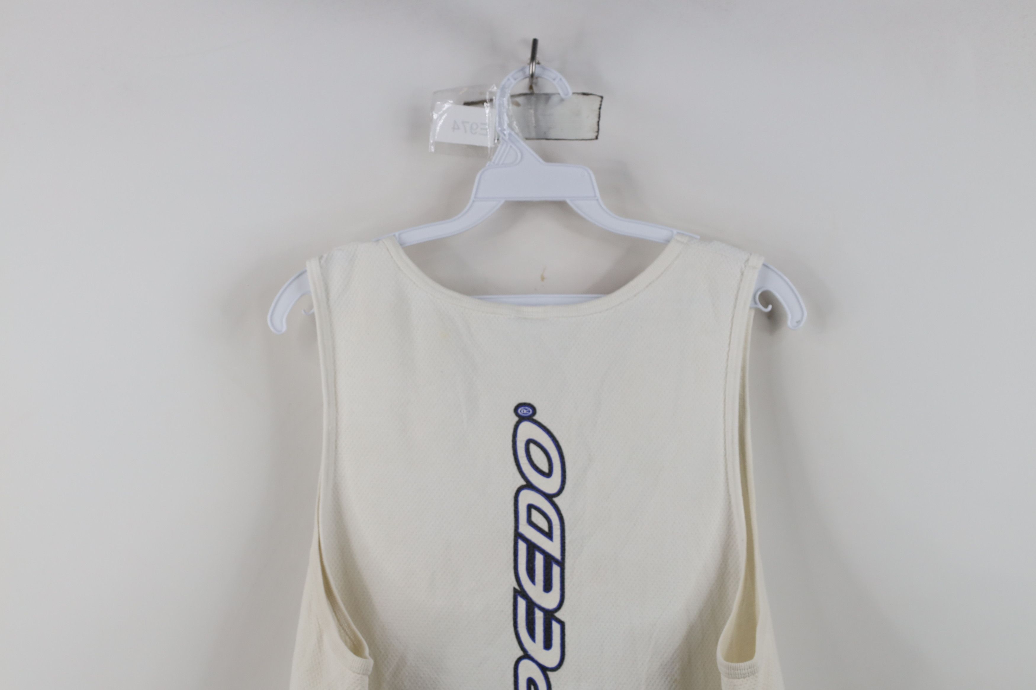 Speedo Vintage Y2K 2000 Speedo Thermal Knit Tank Top T-Shirt White Size US L / EU 52-54 / 3 - 14 Thumbnail
